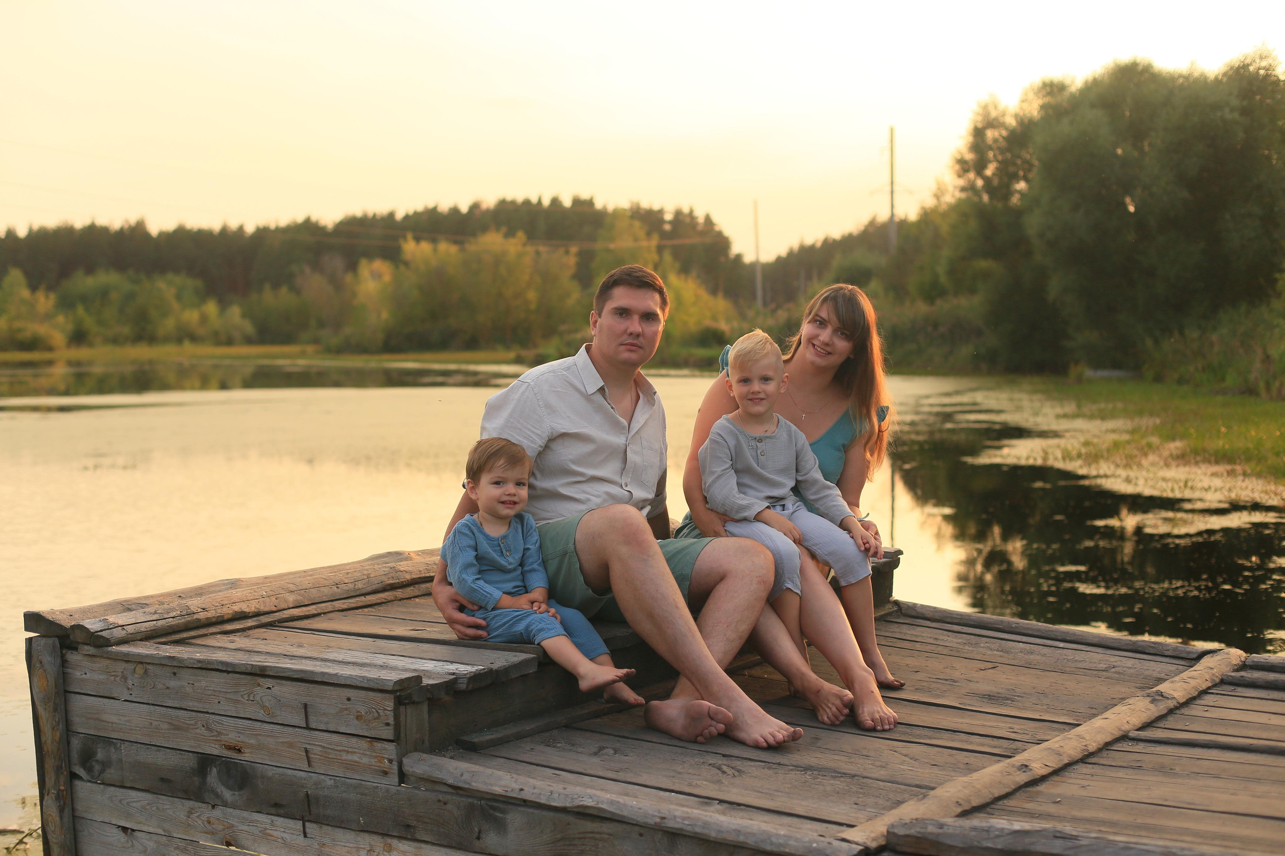 Закат на озере. Семейный фотограф в Воронеже Плотникова Алина