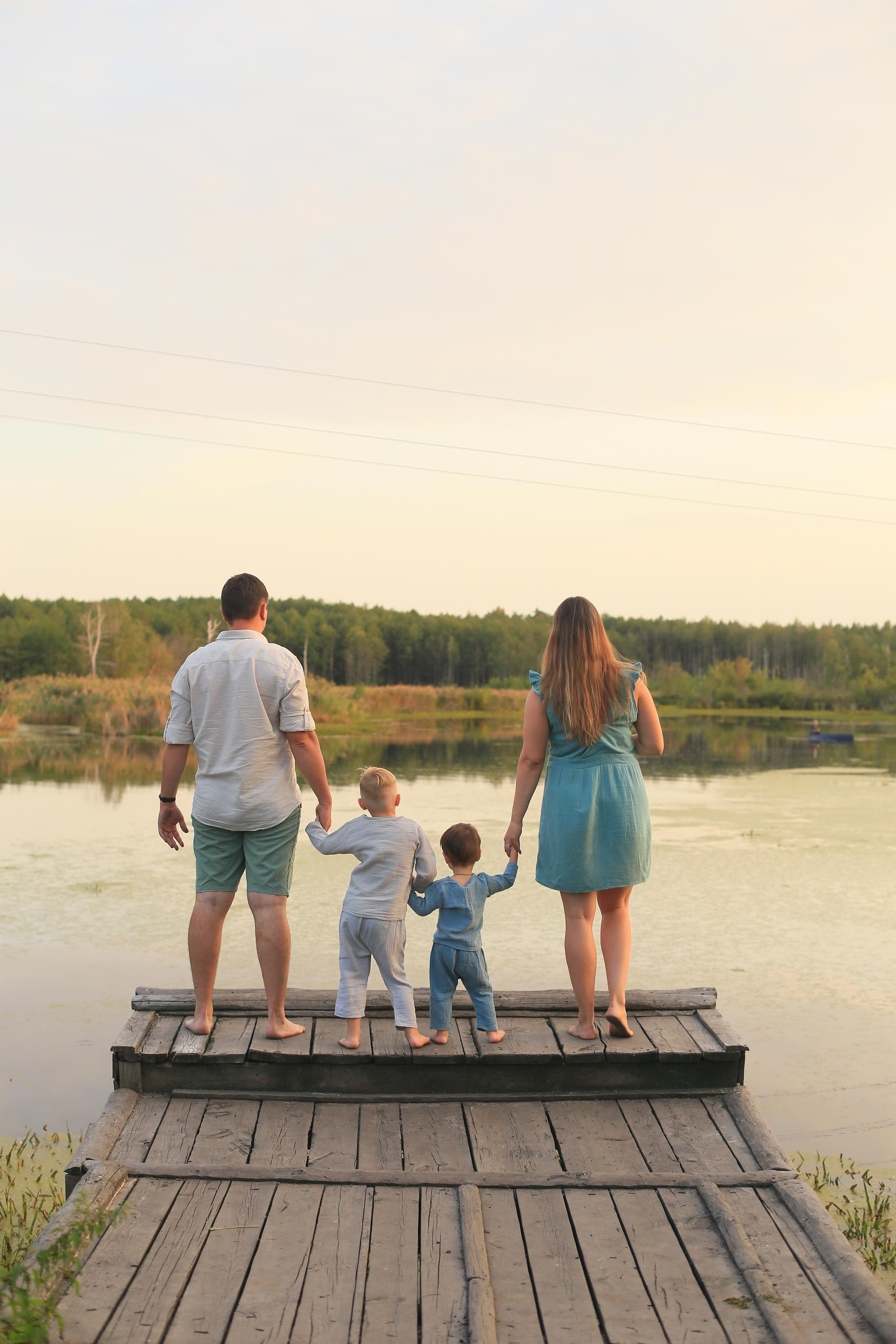 Закат на озере. Семейный фотограф в Воронеже Плотникова Алина