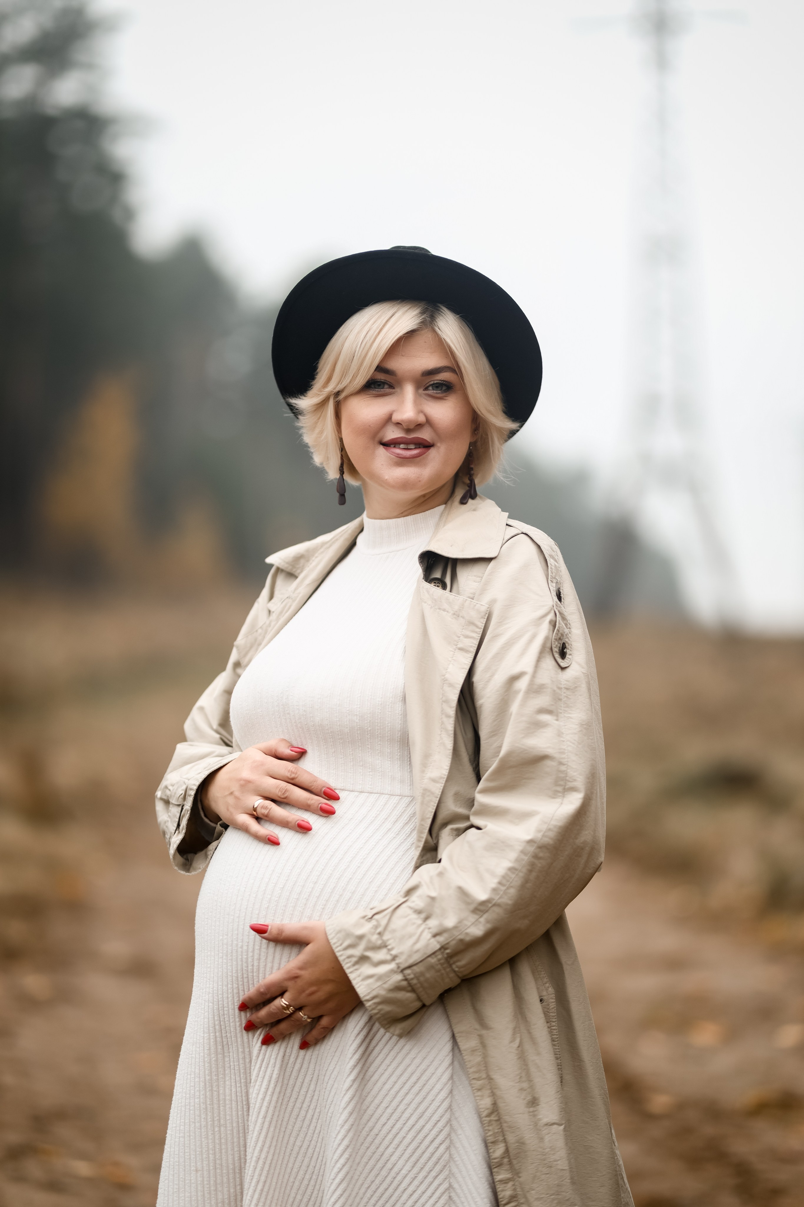 Беремешка Оля в осеннем парке. Свадебный фотограф Беларусь Ольга Козыренко