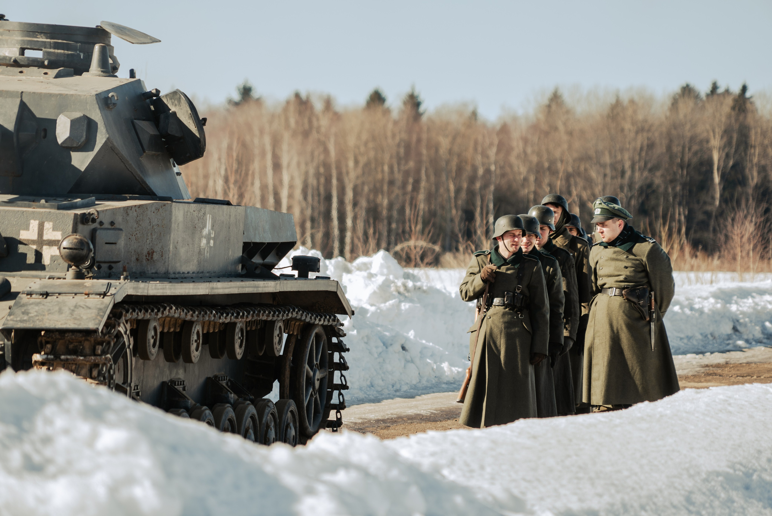 На съемках фильма «Июньская полынь». Мария Колесникова