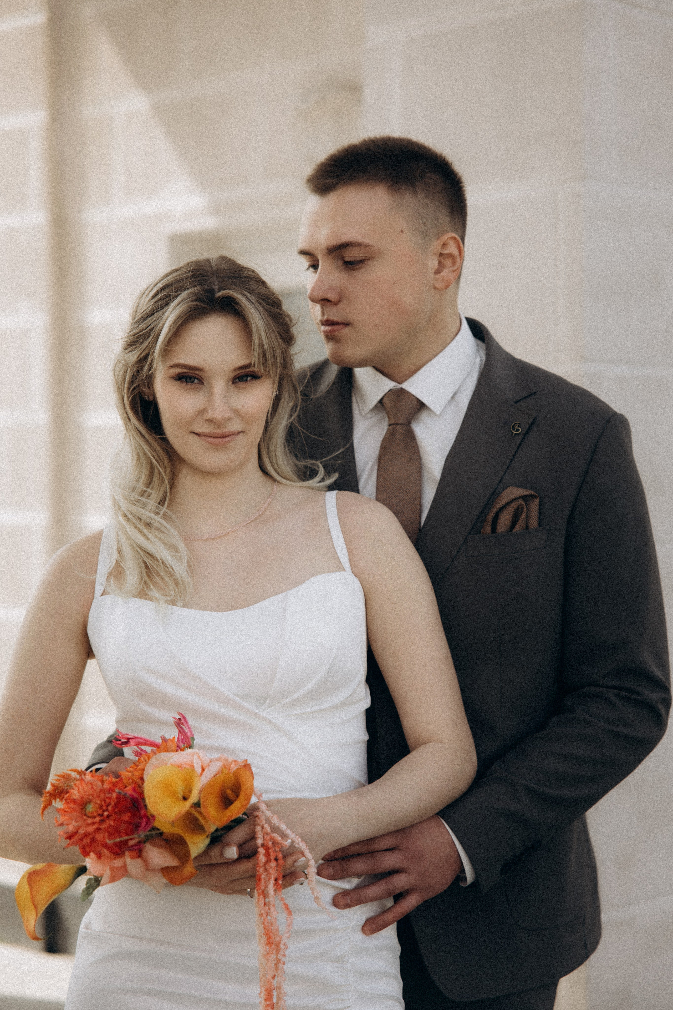 Свадебная фотосессия на Речном вокзале города Москвы