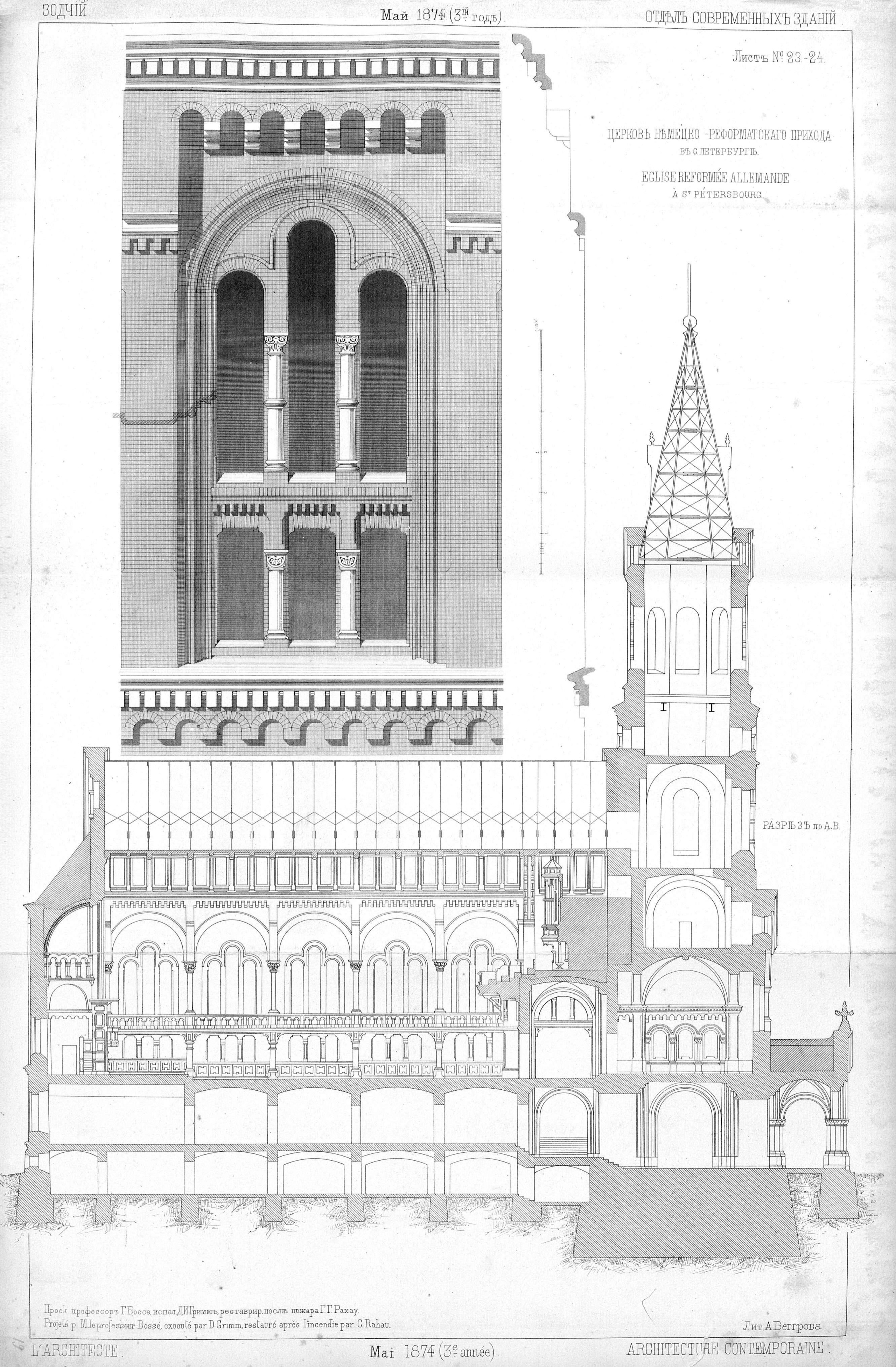 The German Reformed Church. Paintings by the artist Sergey Ratchin