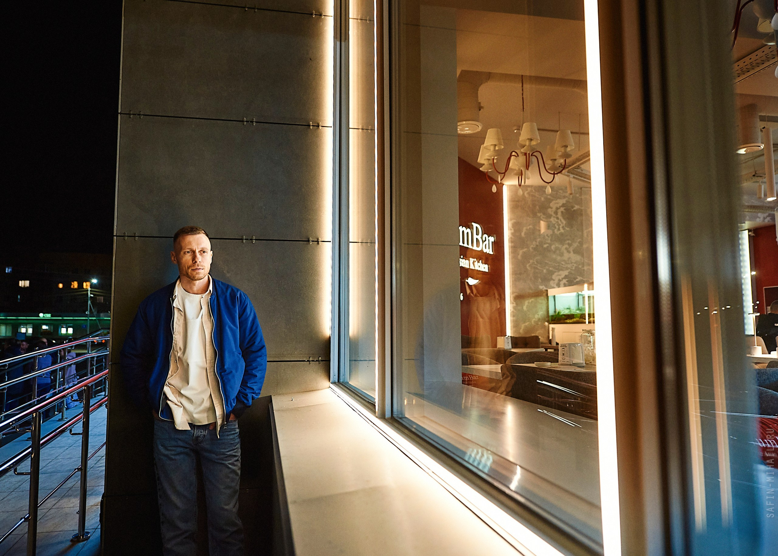 Мужская фотосессия, ночной Сургут