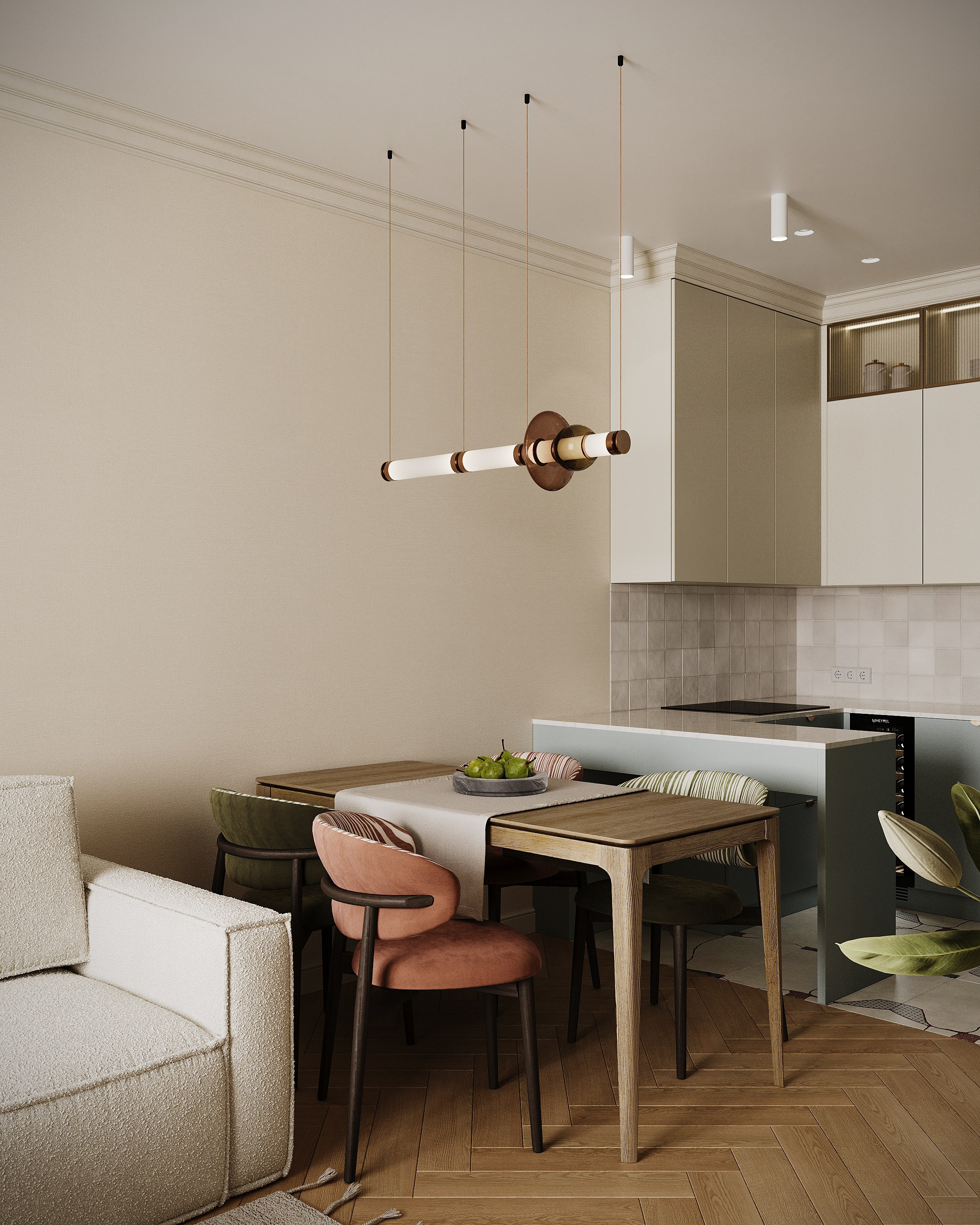 ЖК Петровский парк II — 70 м². КОМНАТА АИСТА дизайн-бюро | AIST ROOM design bureau