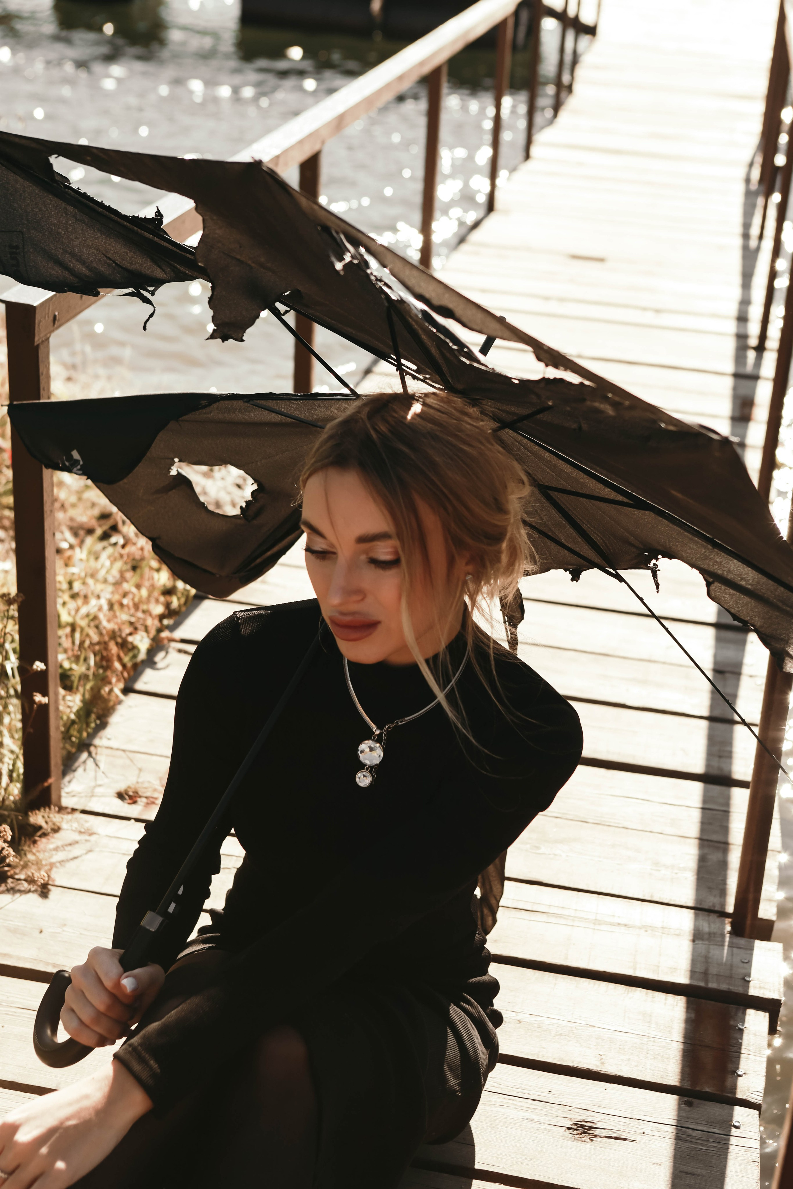 Кристина с зонтом. Фотограф в Иркутске