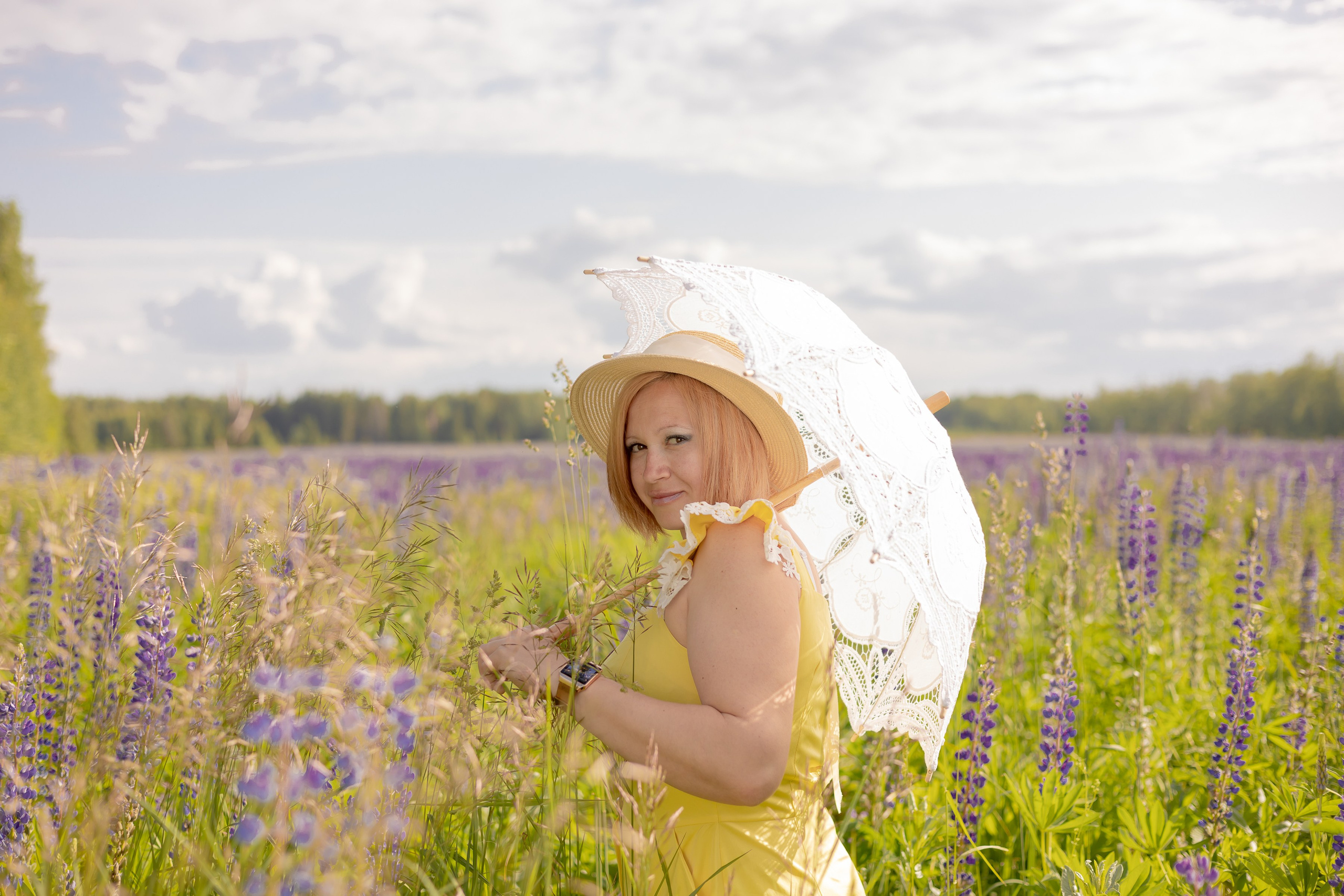 Фотосъемка в люпинах