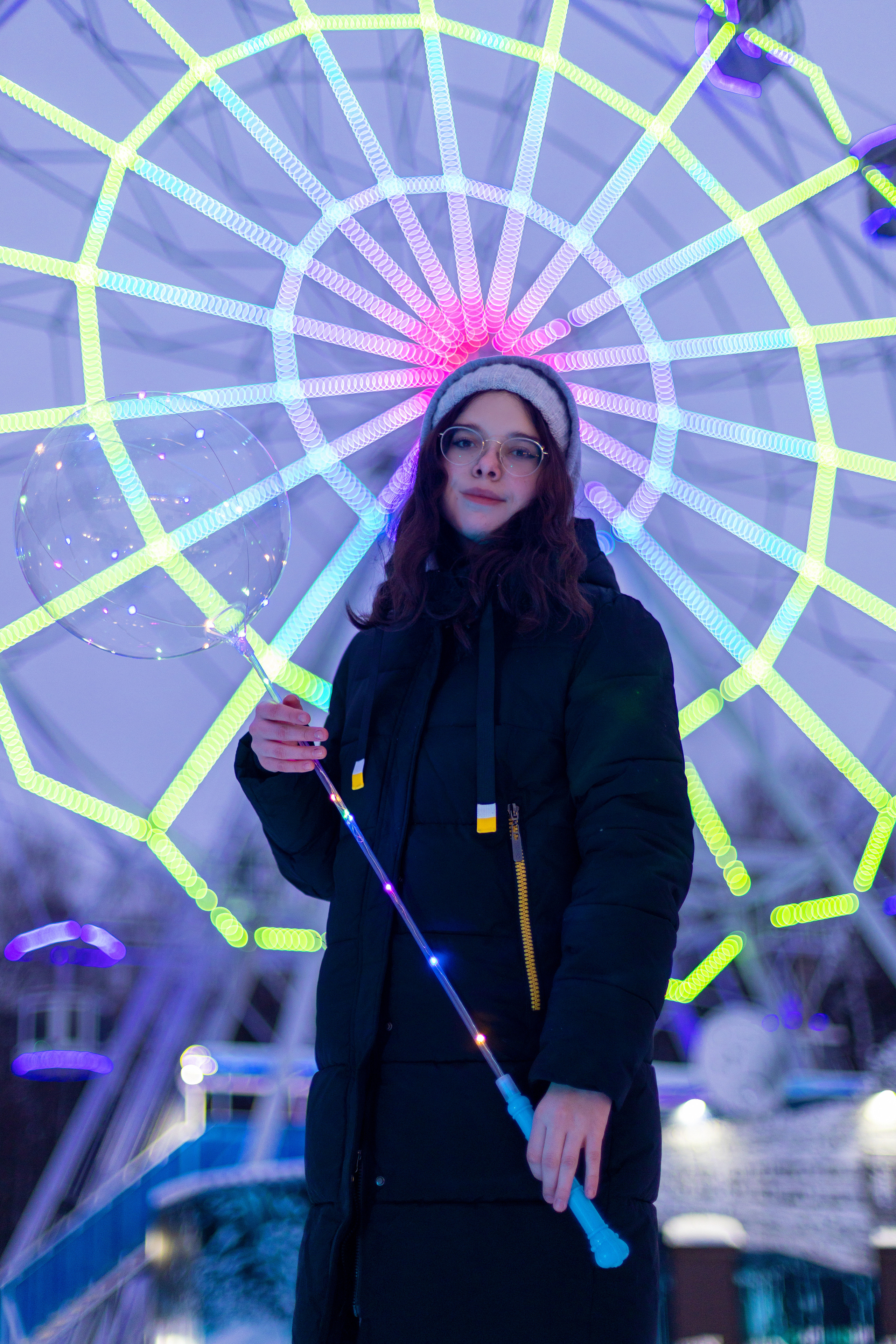 Зимняя вечерняя прогулка в парке (оптика 50 мм f1,4). Фотограф в Туле Крупский АнДРей. Фотостудия «КАДР71» в Туле