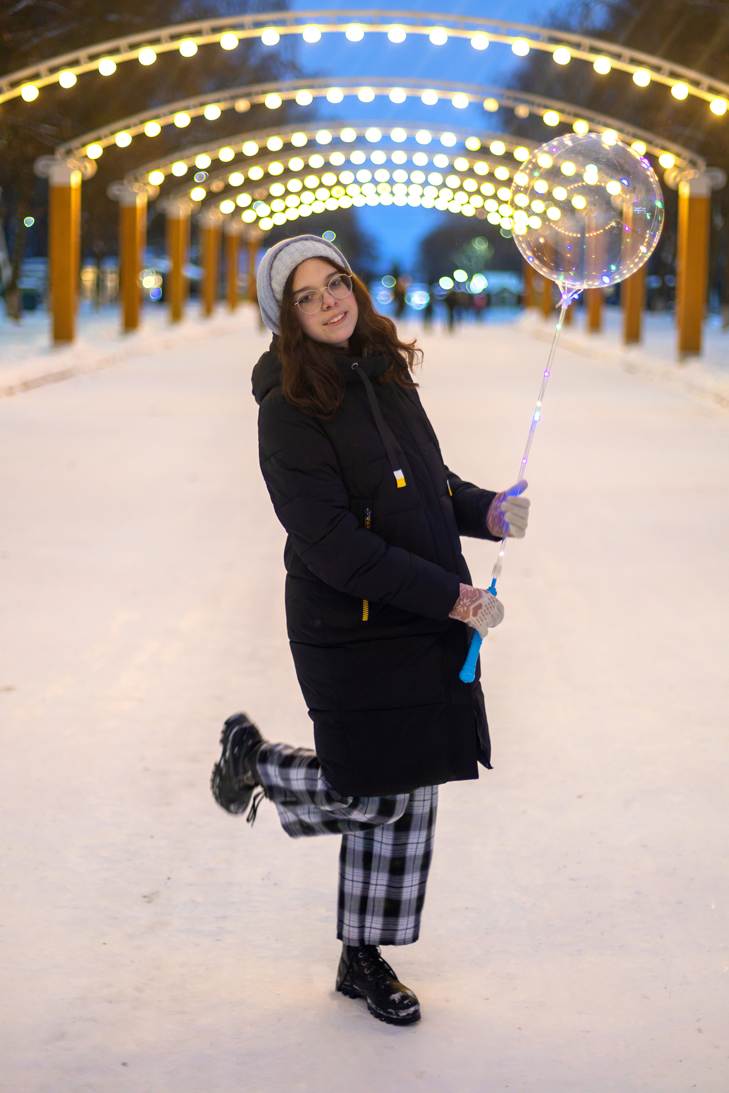 Зимняя вечерняя прогулка в парке (оптика 50 мм f1,4). Фотограф в Туле Крупский АнДРей. Фотостудия «КАДР71» в Туле