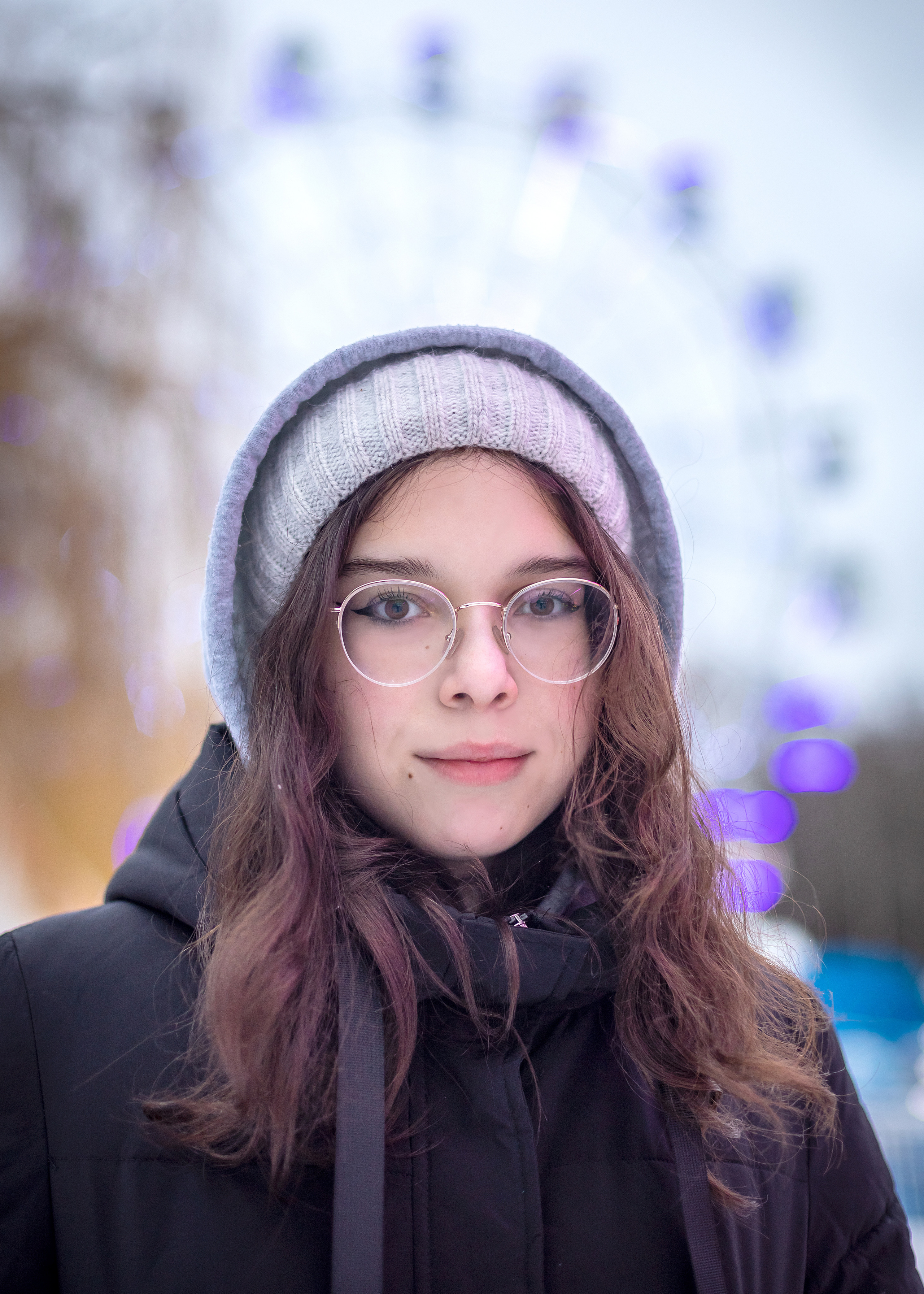 Зимняя вечерняя прогулка в парке (оптика 50 мм f1,4). Фотограф в Туле Крупский АнДРей. Фотостудия «КАДР71» в Туле