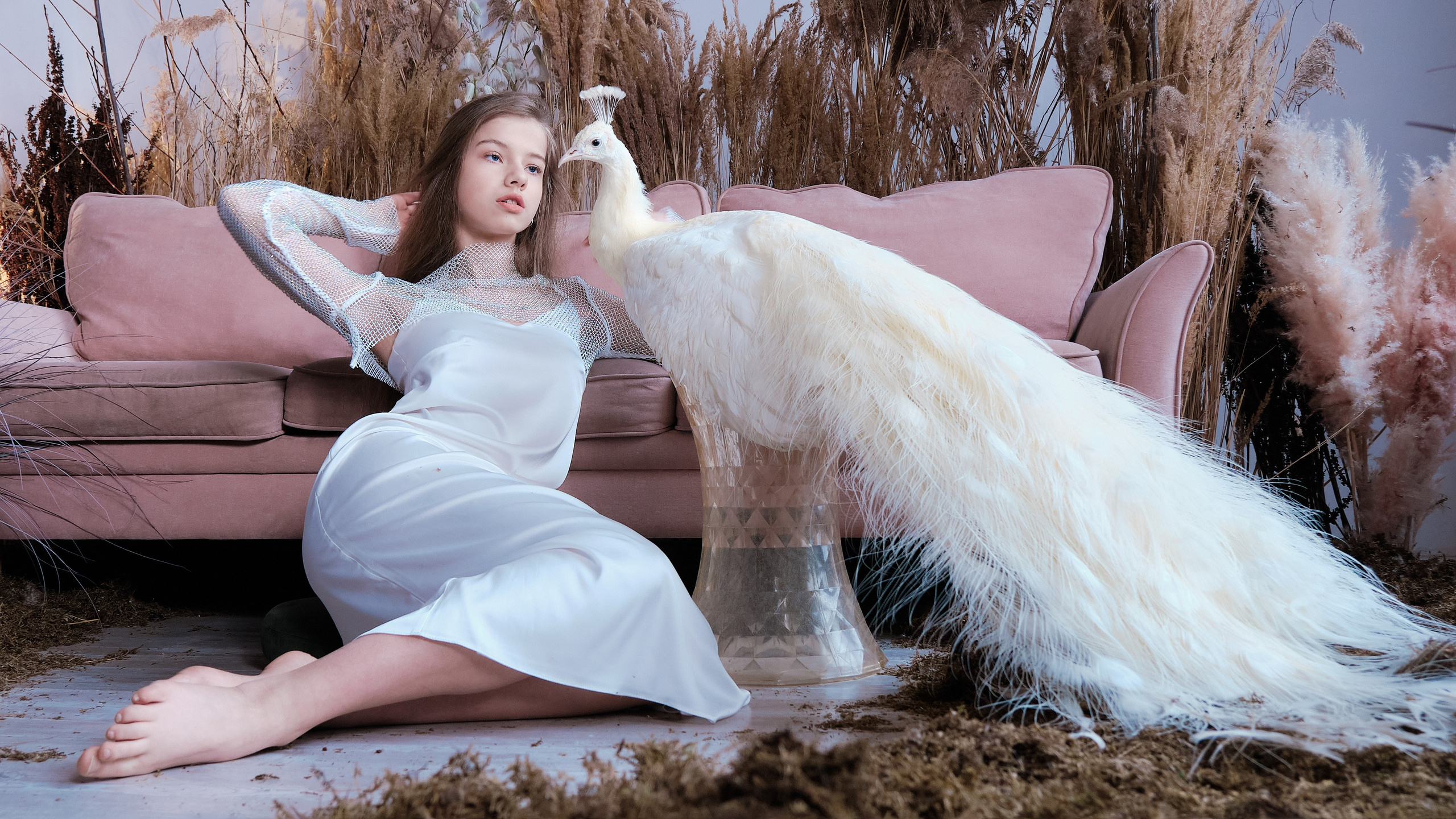 Фотосессия с павлином. Портретный фотограф в Москве Виктория Колышева