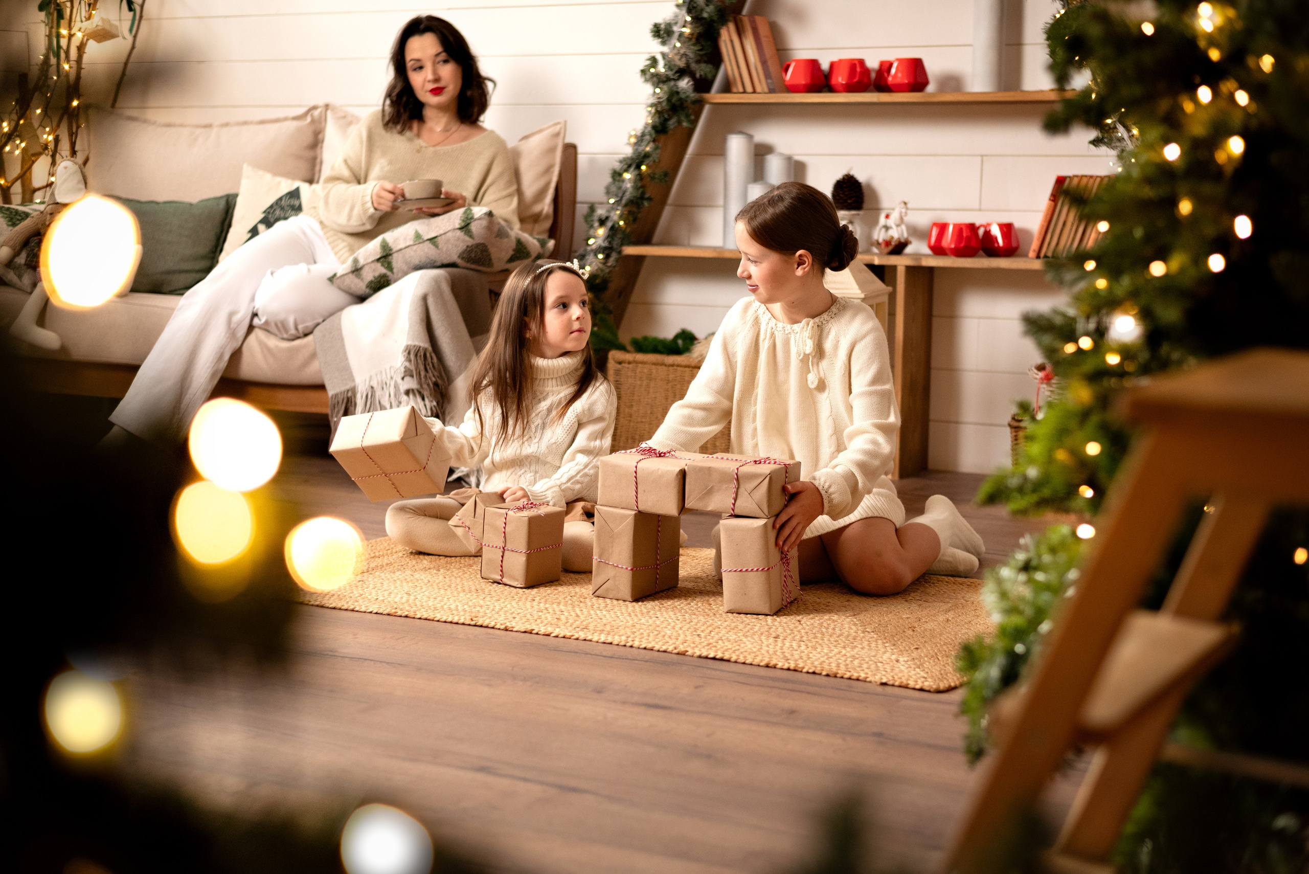 Семейная новогодняя фотосессия