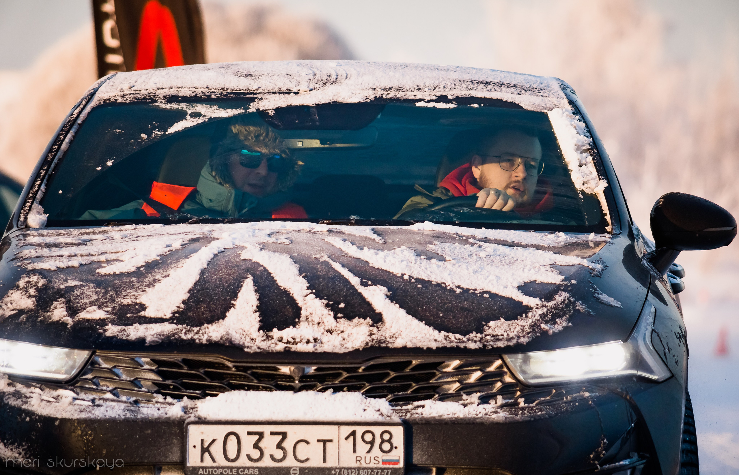 Контраварийная практика вождения автомобиля. Мотофотограф в Санкт-Петербурге Мария Скурская