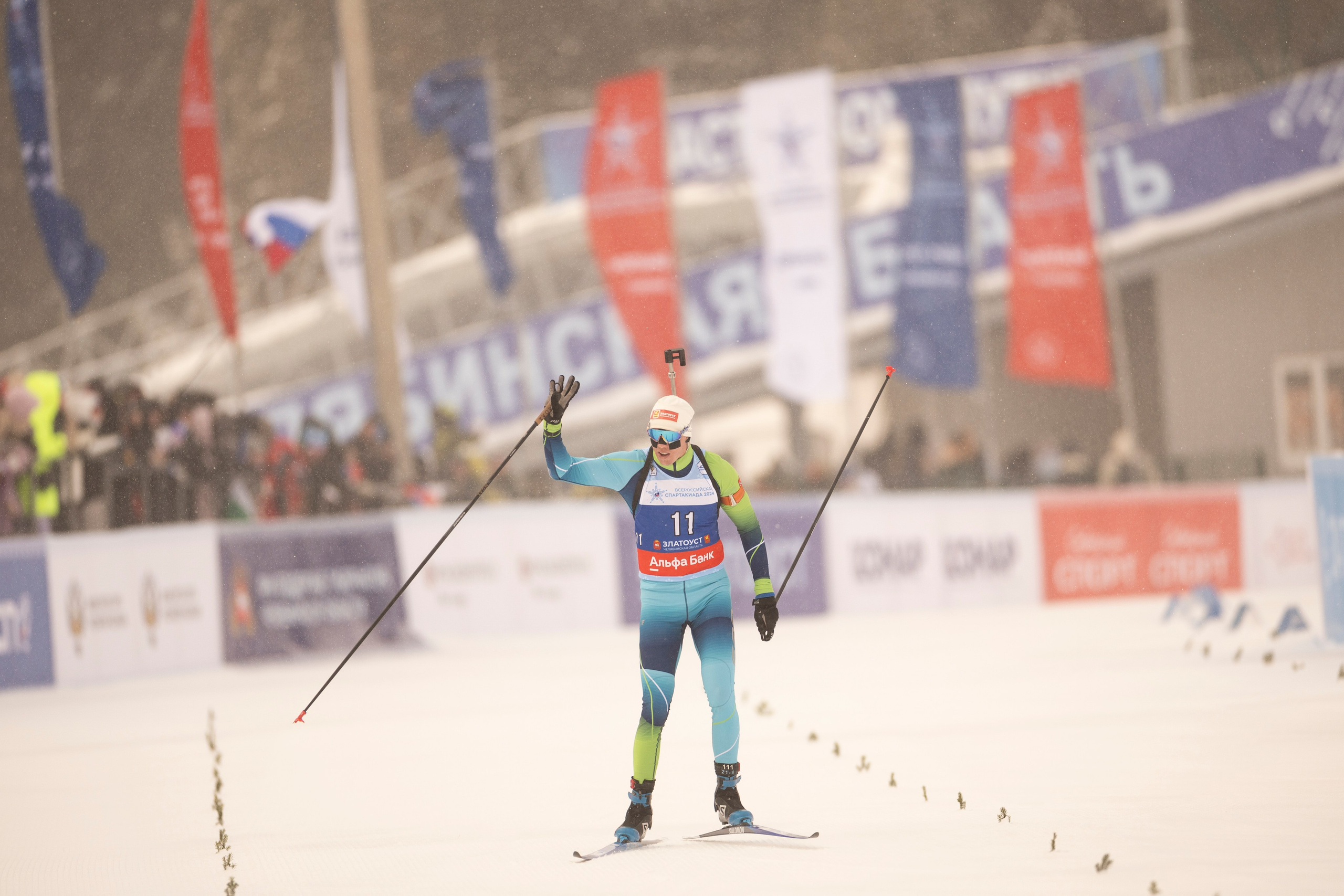 Всероссийская спартакиада по биатлону. Мужчины. Гонка преследования. Спортивный репортажный фотограф Казань Нафис Сиразетдинов