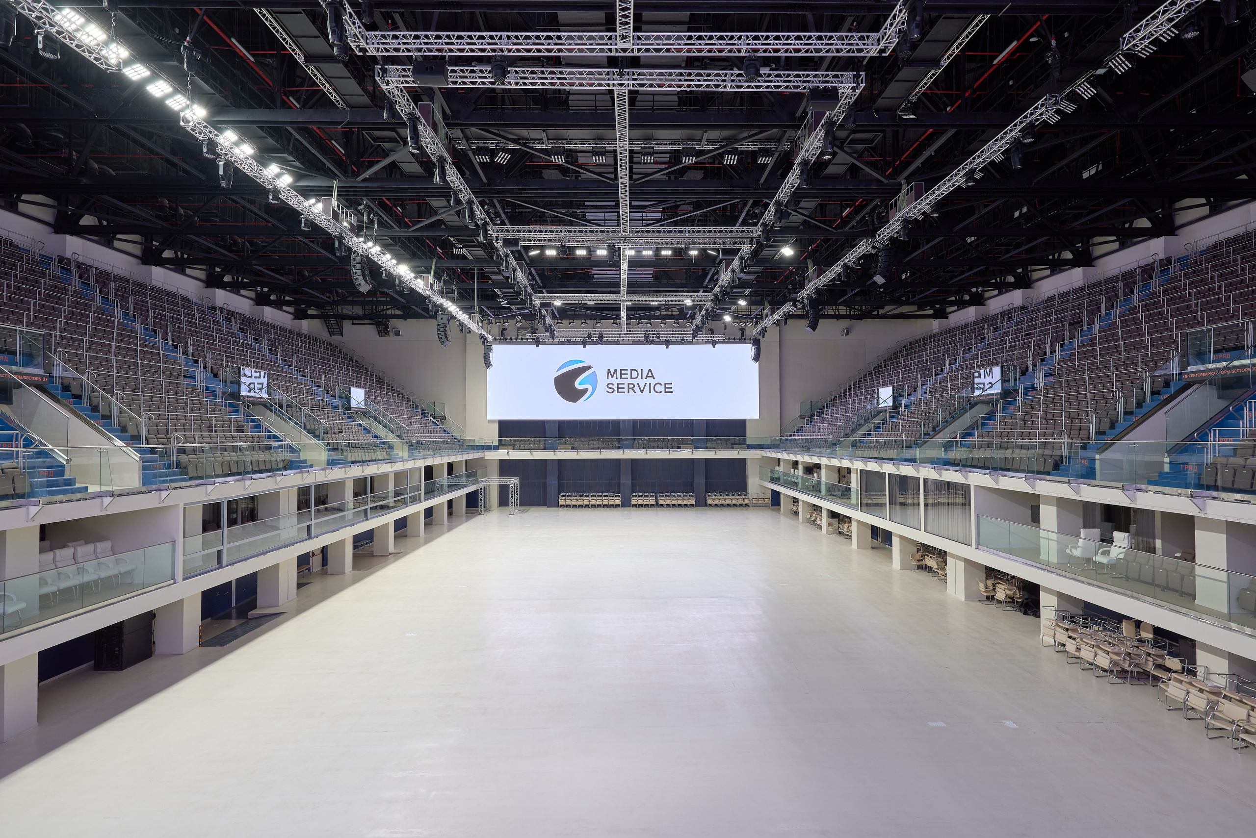 Центр спортивной подготовки Республики Башкортостан Дворец борьбы. Абросимов Лев интерьерный и архитектурный фотограф