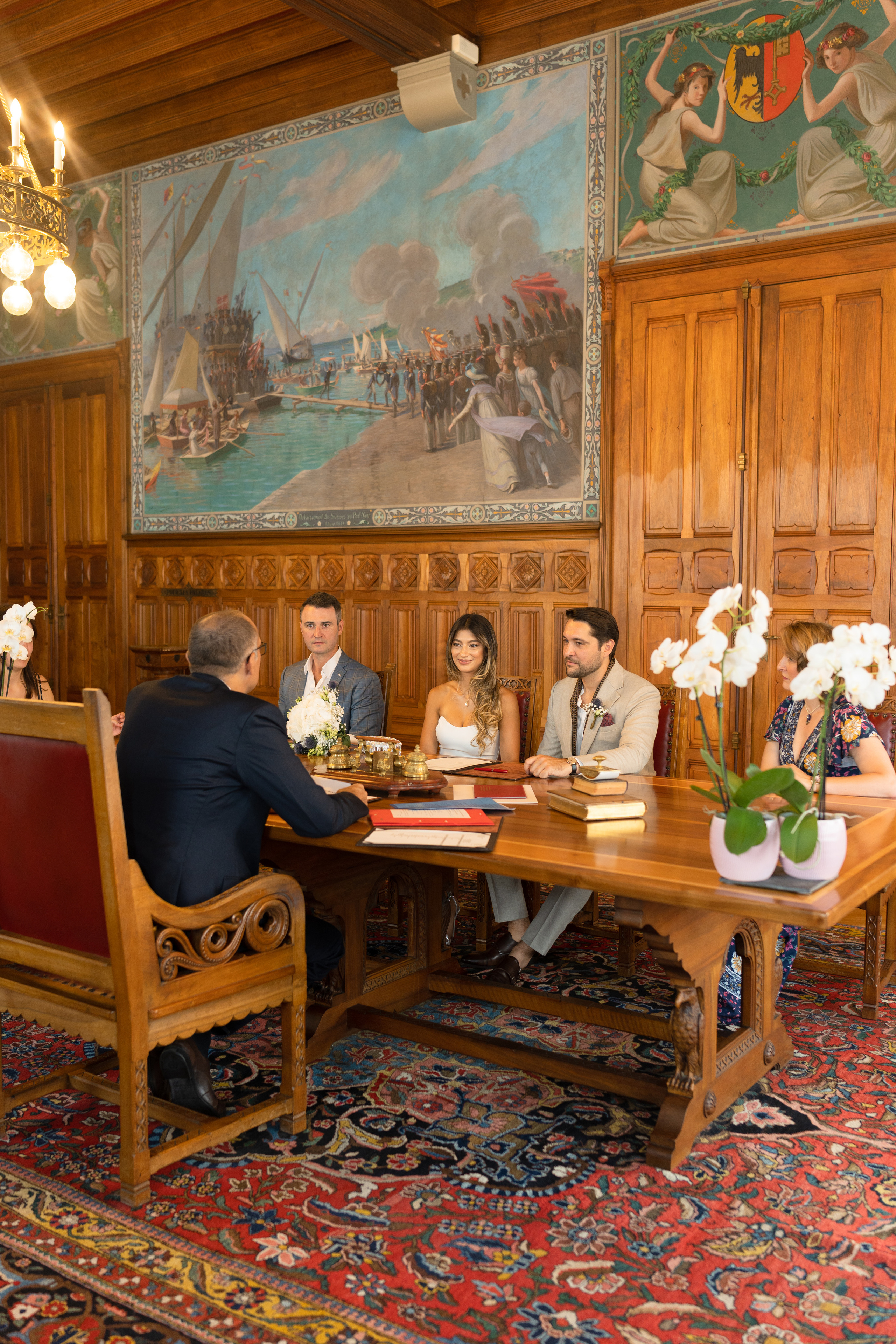 Aisha & Lawrence | civil wedding in Eaux-Vives. Профессиональный свадебный фотограф в Женеве и Швейцарии | Таня Вовчецкая