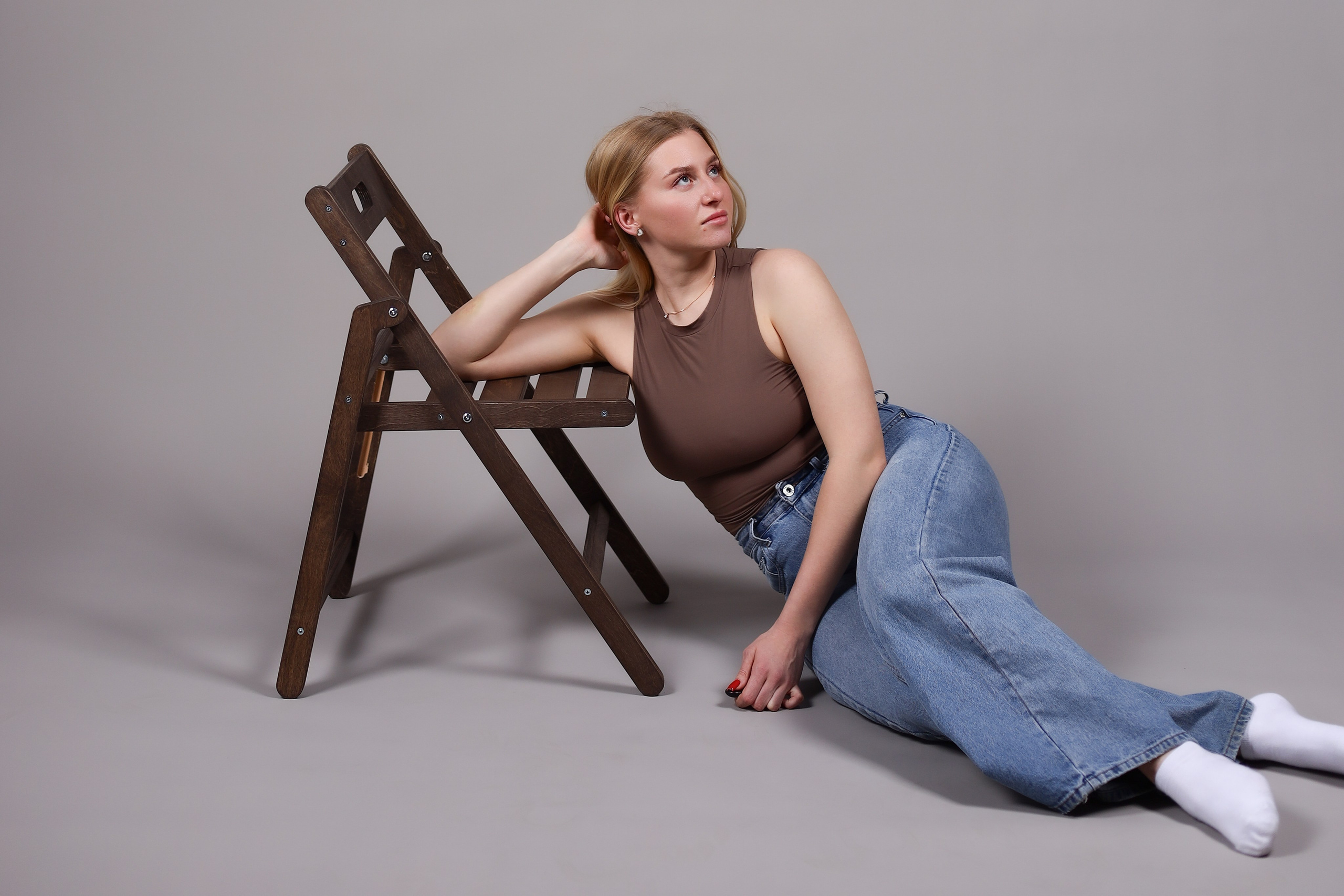 Идеи для фотосессии в студии. Женский студийный портрет, город Чехов. 