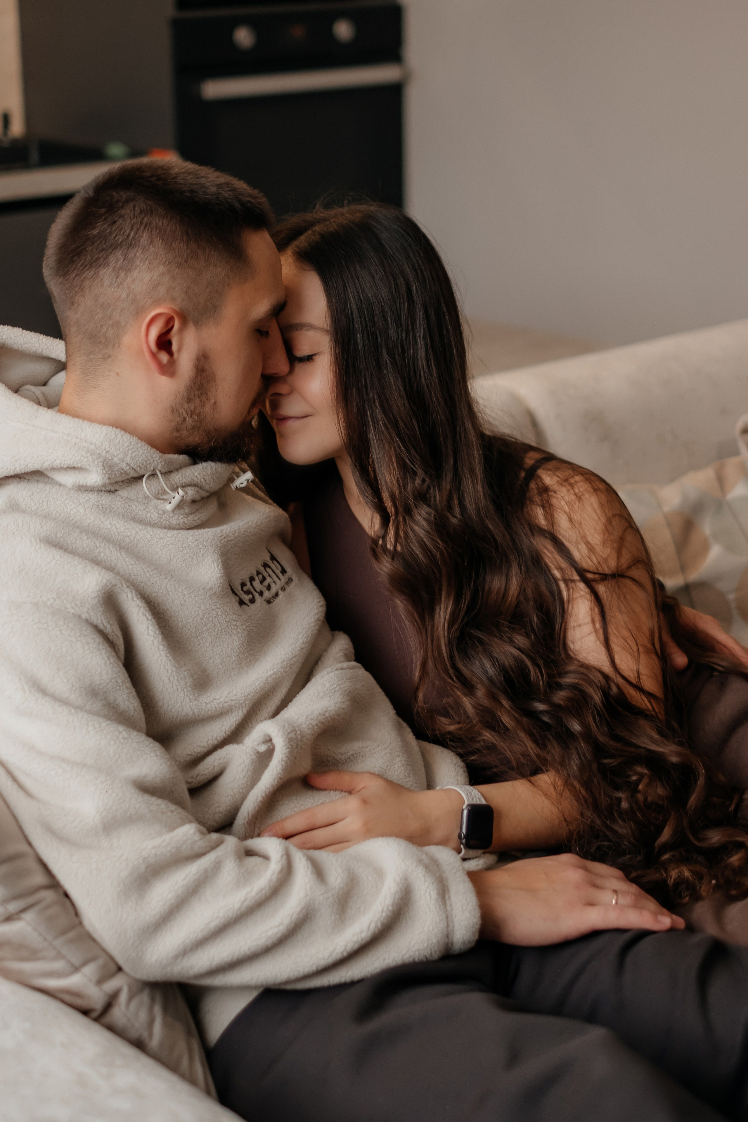 Катя, Саша и Еся | домашняя съемка. Фотограф в Новосибирске Диана Ильиных