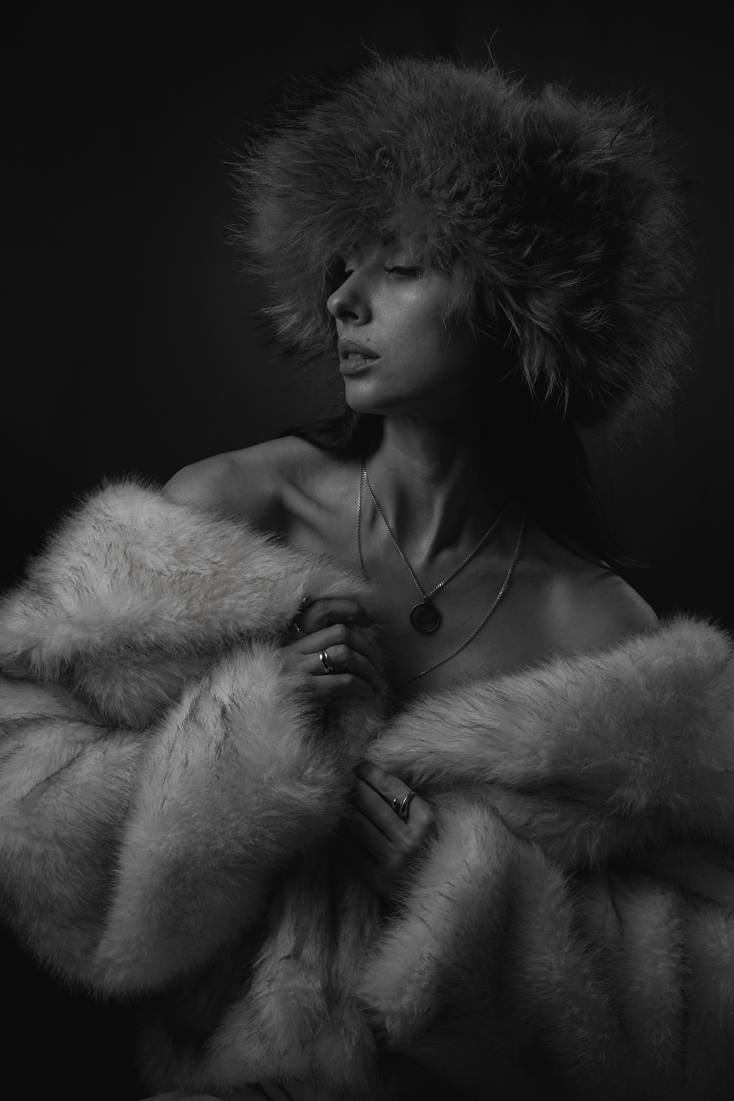 Женский студийный портрет. Портретный фотограф в Москве Александр Денисов