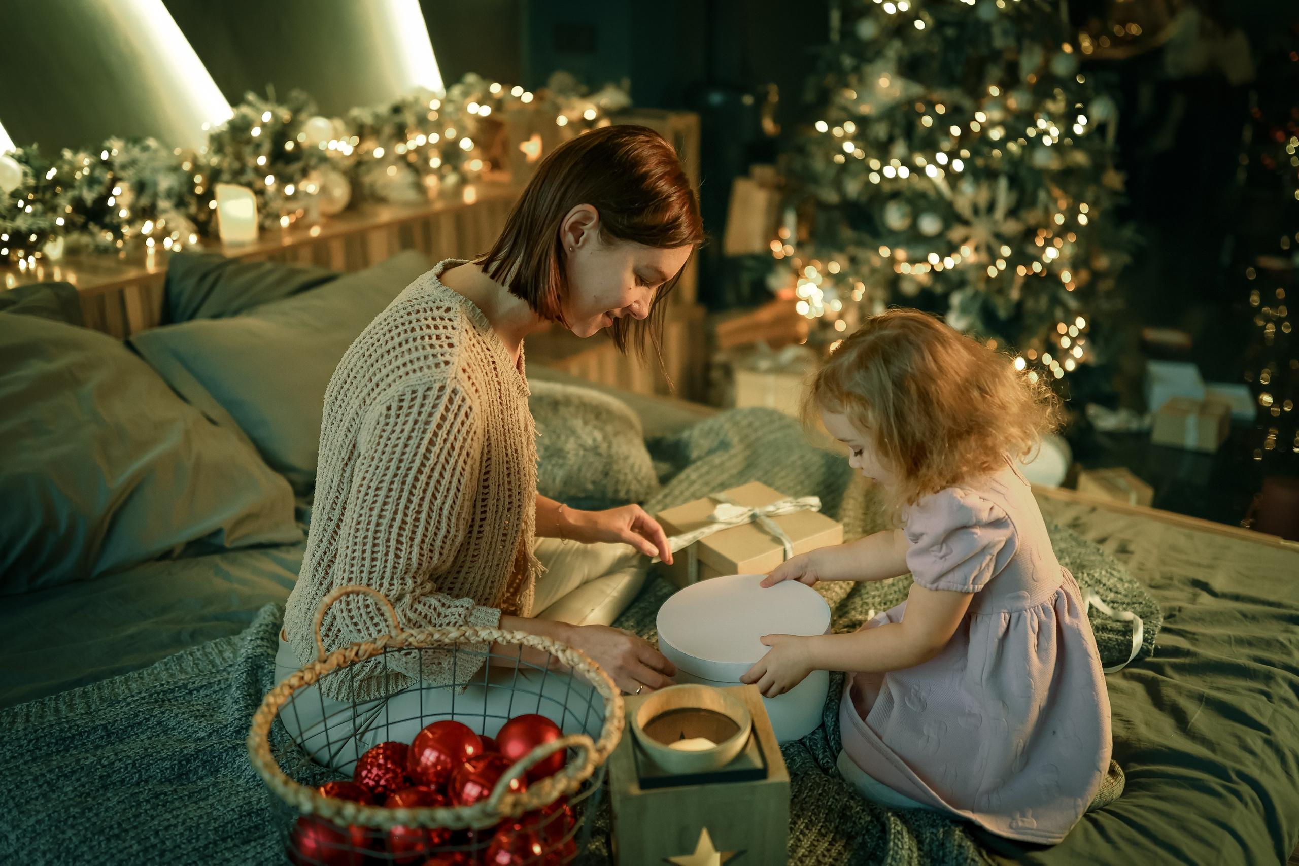 Новогодние фотосессии в студии и дома. Профессиональный фотограф в Москве, Подмосковье