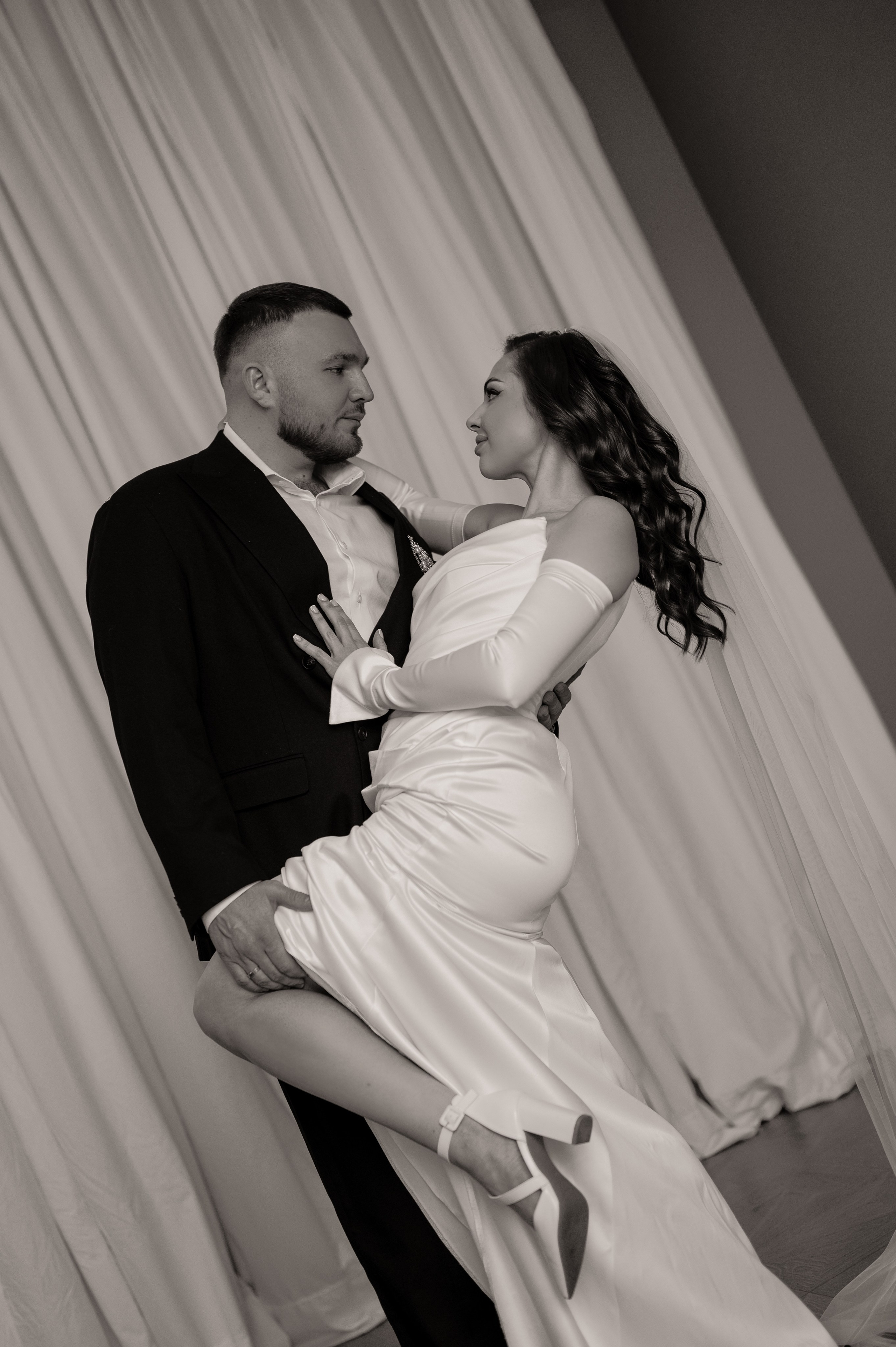 Свадебная фотосессия в студии. Свадебный и семейный фотограф в Краснодаре Алина Мельник