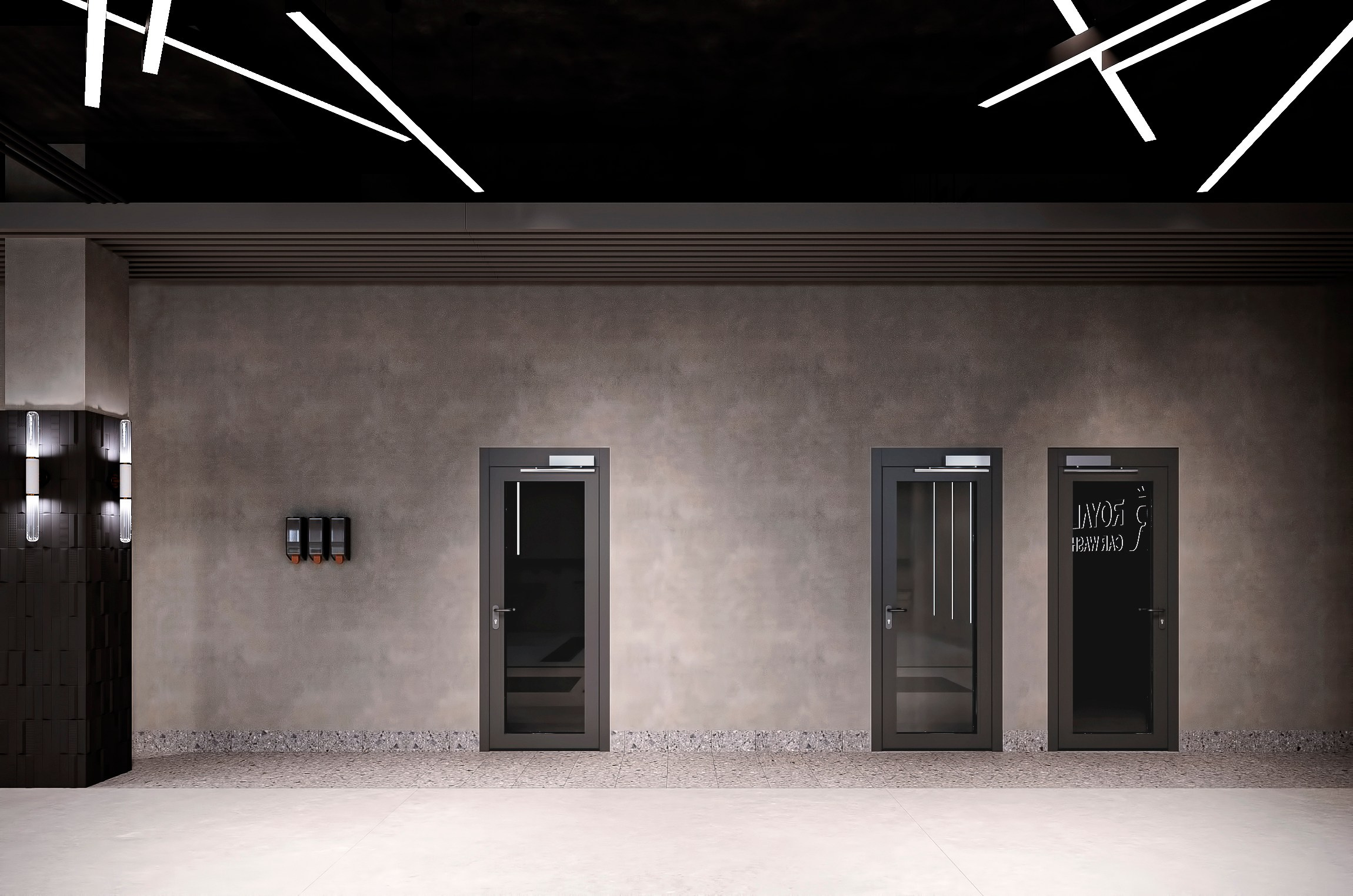 Royal Carwash — Автомоечно-детейлинговый комплекс, г. Астана. Дизайн интерьера и экстерьера в Санкт-Петербурге Яна Емельянова