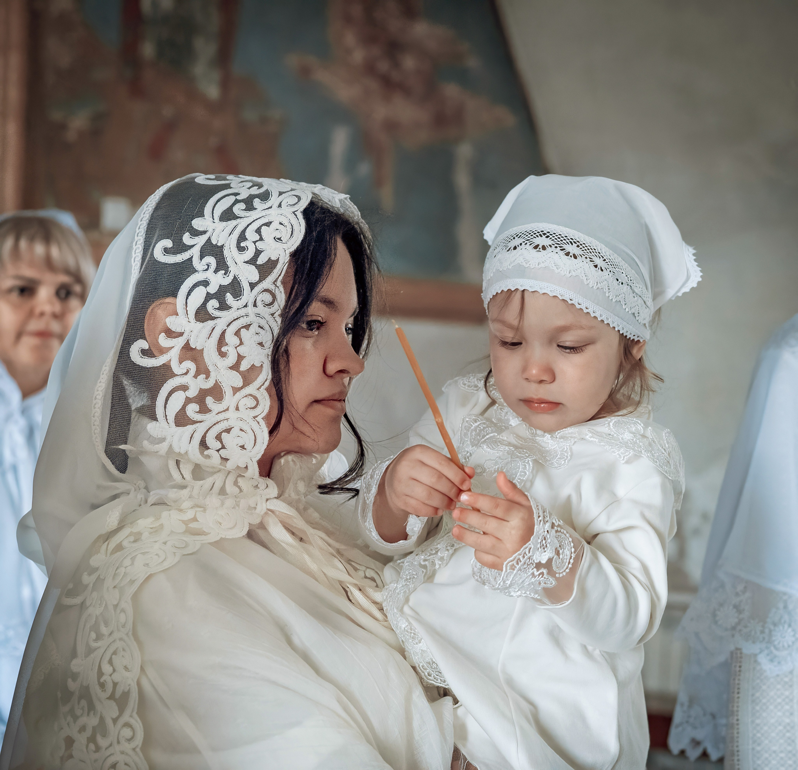 Крещение Машеньки в Свято-Троицком соборе Емельяново. Фотографы крещения/венчания  Красноярск Татьяна и Вячеслав Переваловы