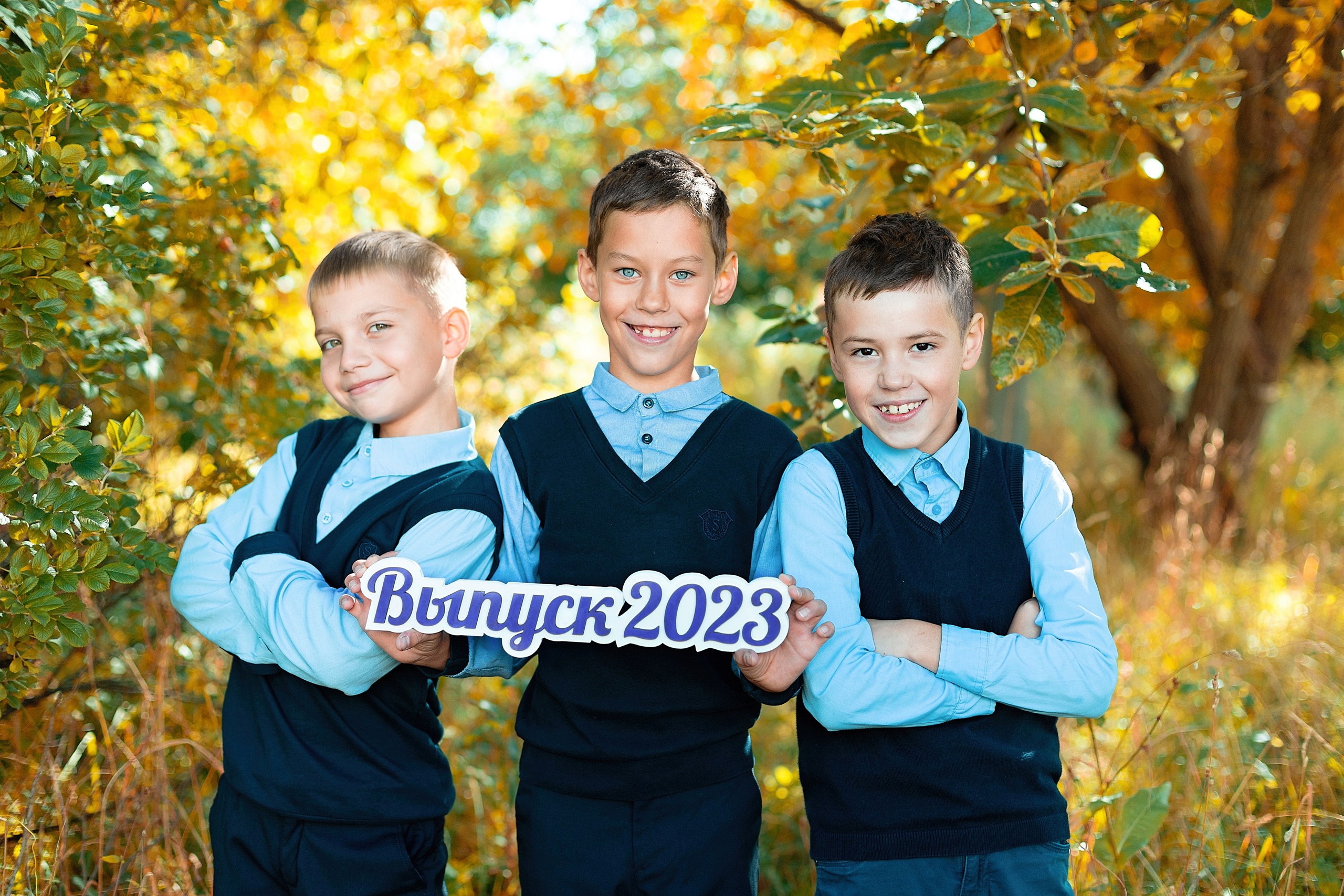 4 класс. Съёмка на улице. Выпускные альбомы «Эврика» в Нижнем Новгороде