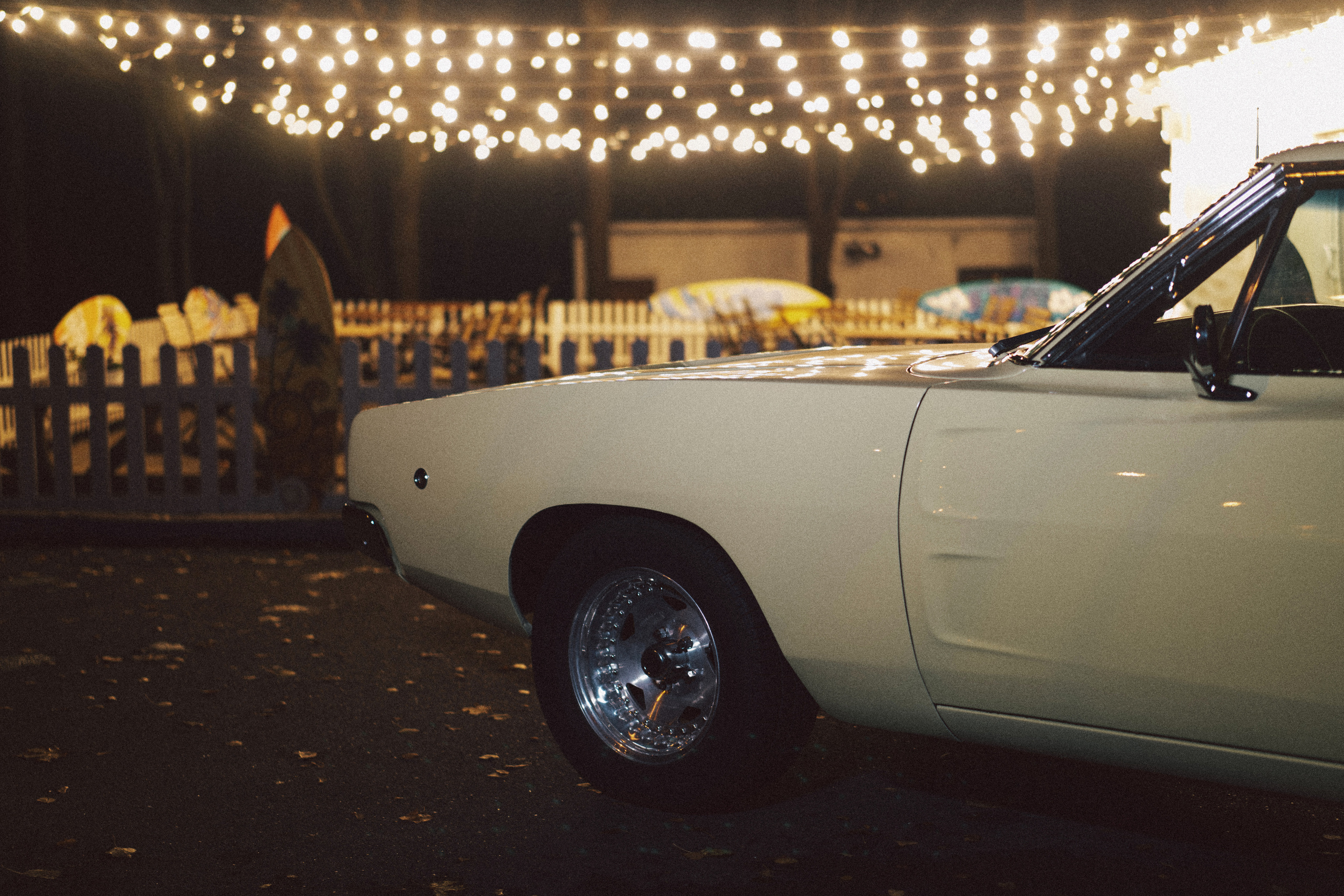 Dodge Charger muscle car ночные фото