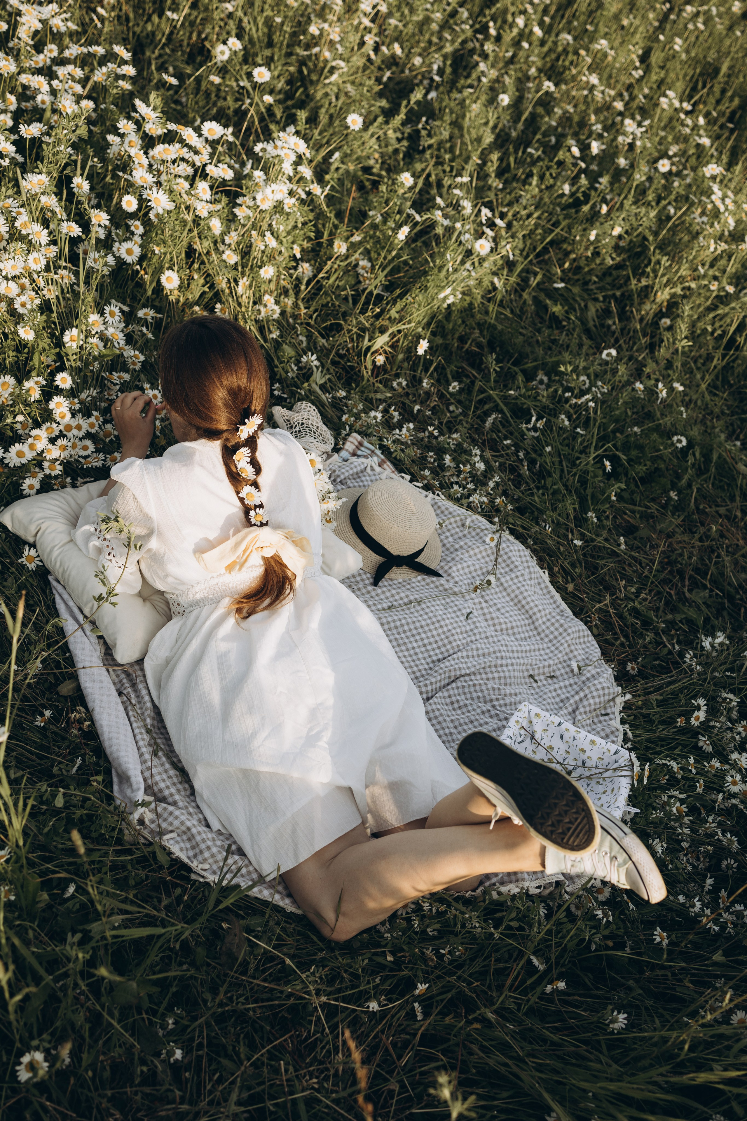 Маша и ромашки. Семейный фотограф в Москве Виктория Ястребинская