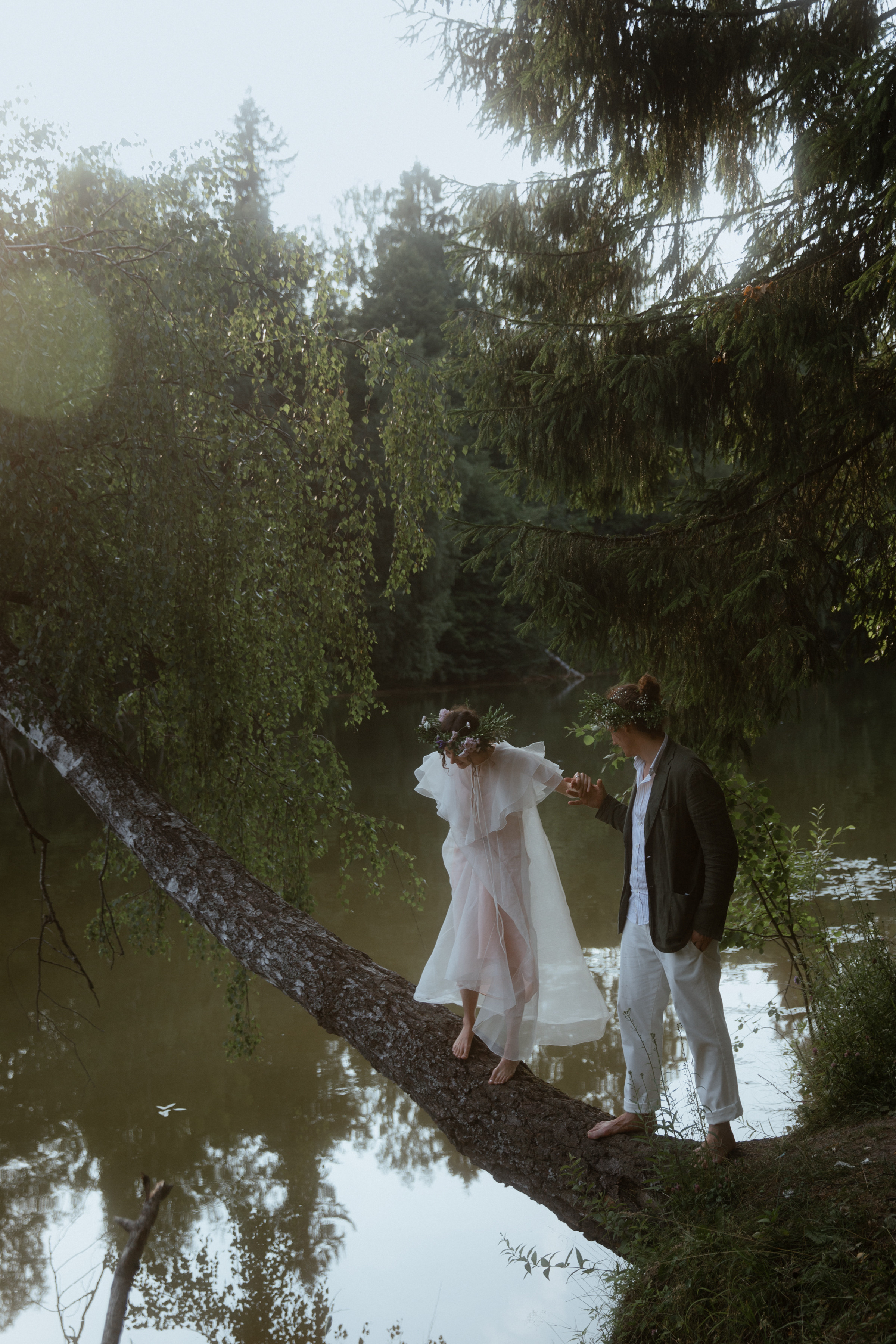 Мила и Петя, свадьба за городом с русской эстетикой. Фотограф в Москве Екатерина Черненко