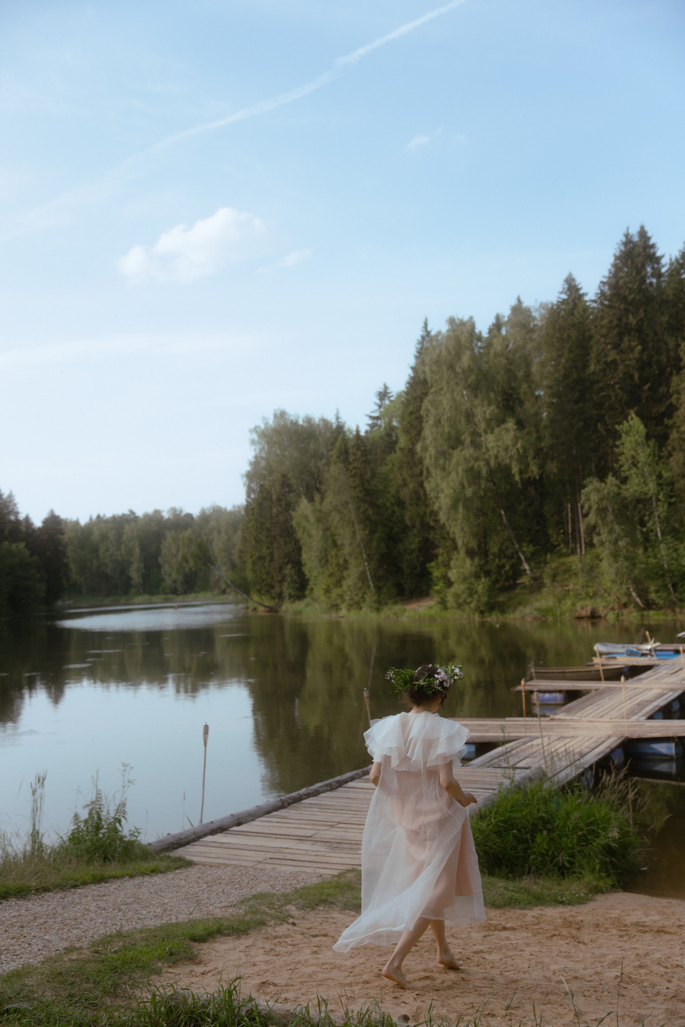 Мила и Петя, свадьба за городом с русской эстетикой. Фотограф в Москве Екатерина Черненко