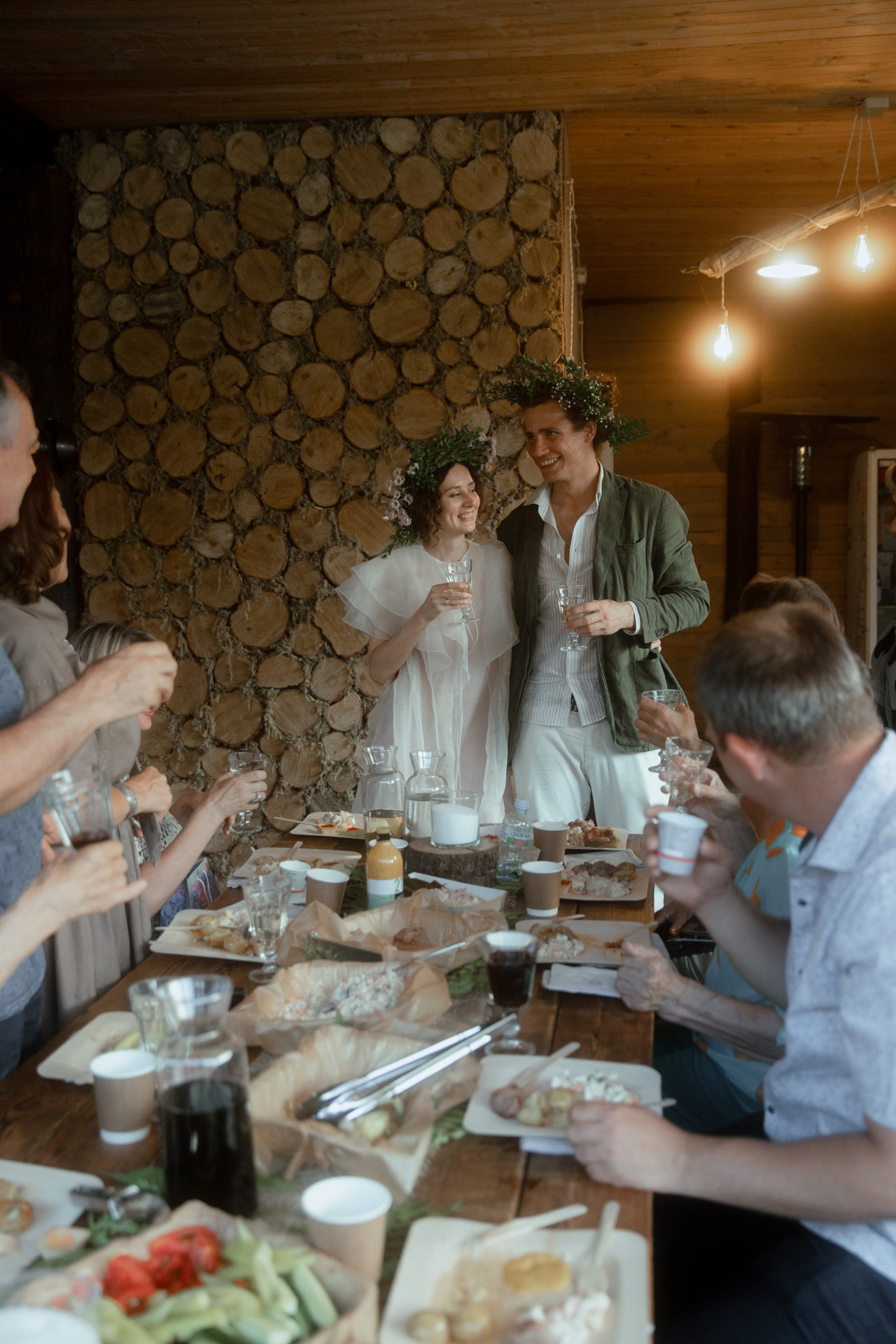 Мила и Петя, свадьба за городом с русской эстетикой. Фотограф в Москве Екатерина Черненко