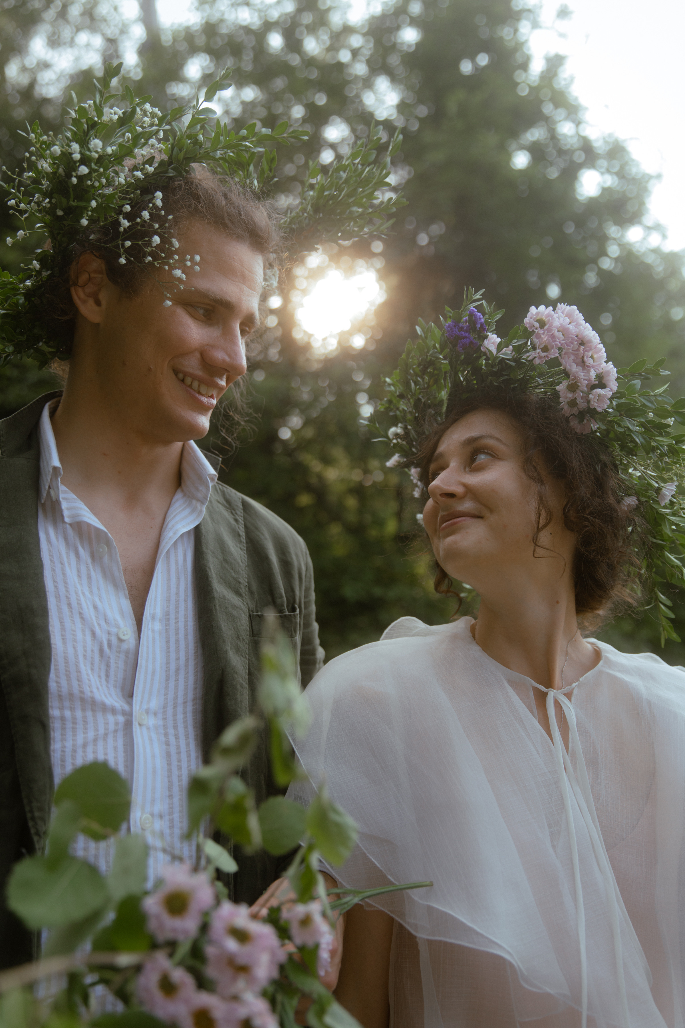 Мила и Петя, свадьба за городом с русской эстетикой. Фотограф в Москве Екатерина Черненко