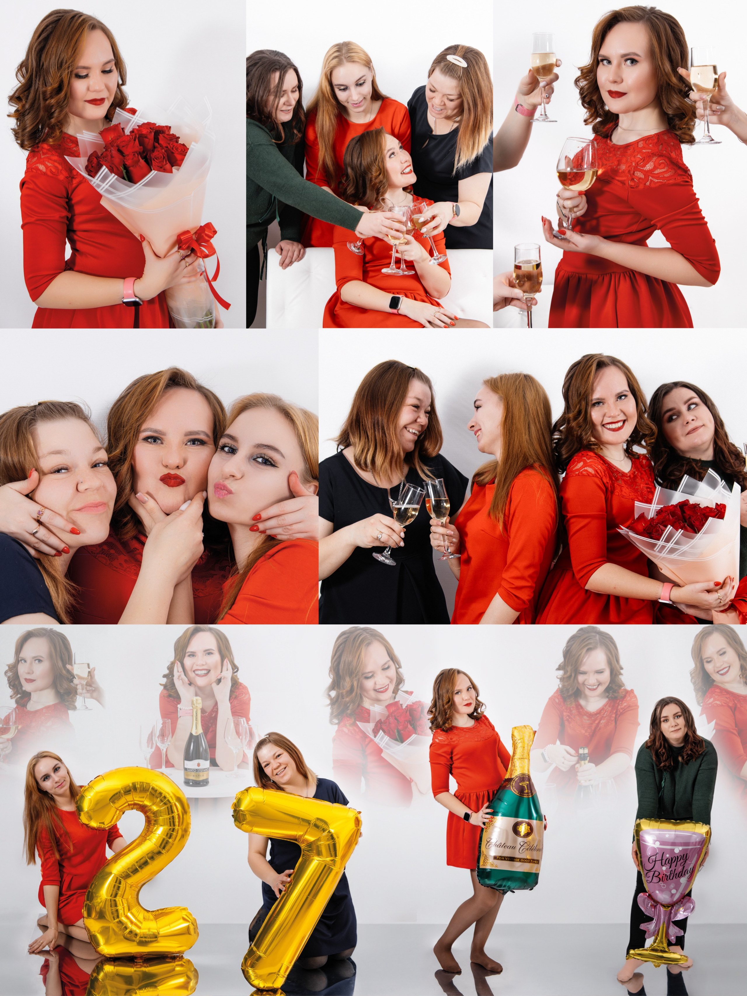 День рождения в студии. Фотограф Мариинск