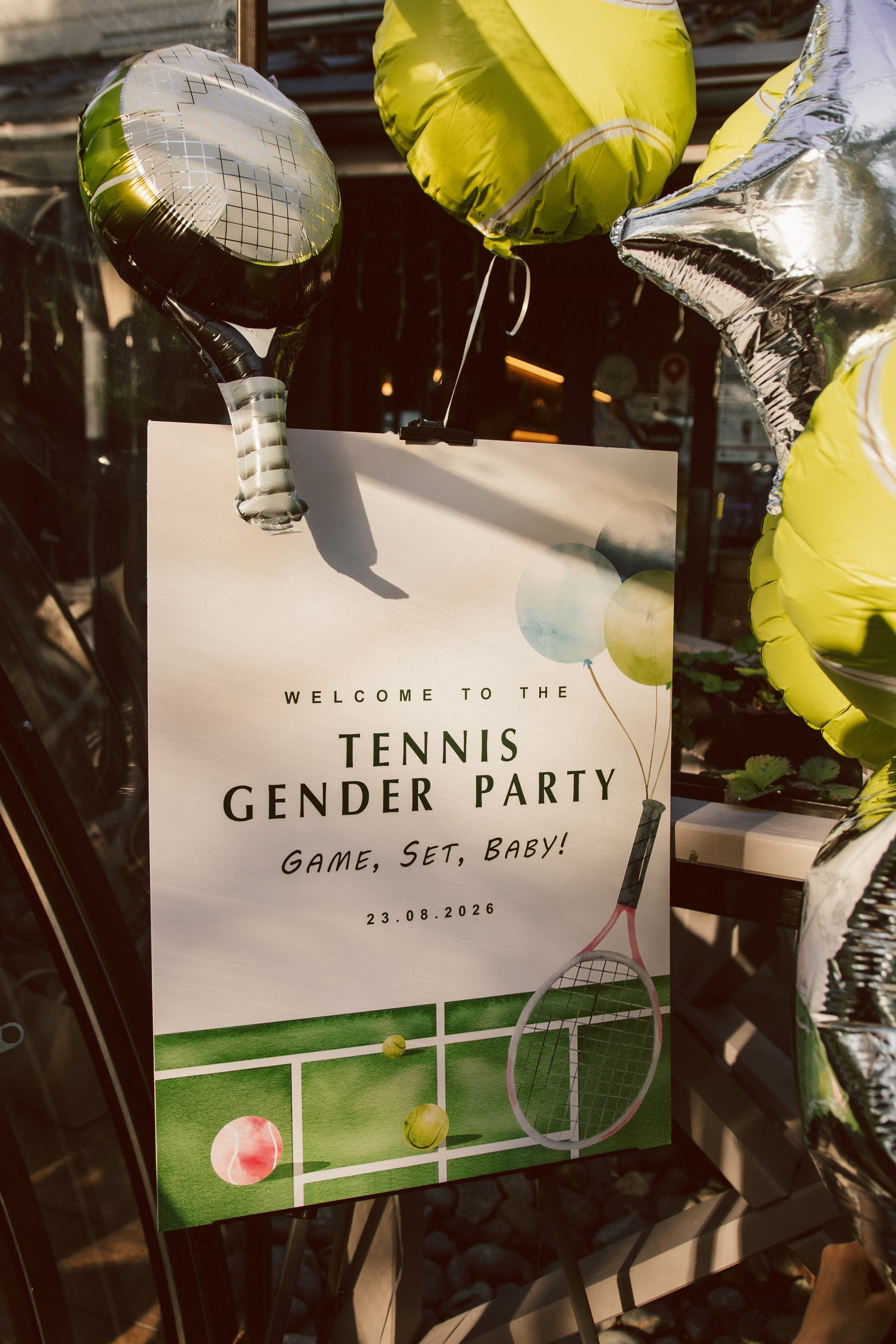 Tennis gender party. Фотограф Новосибирск