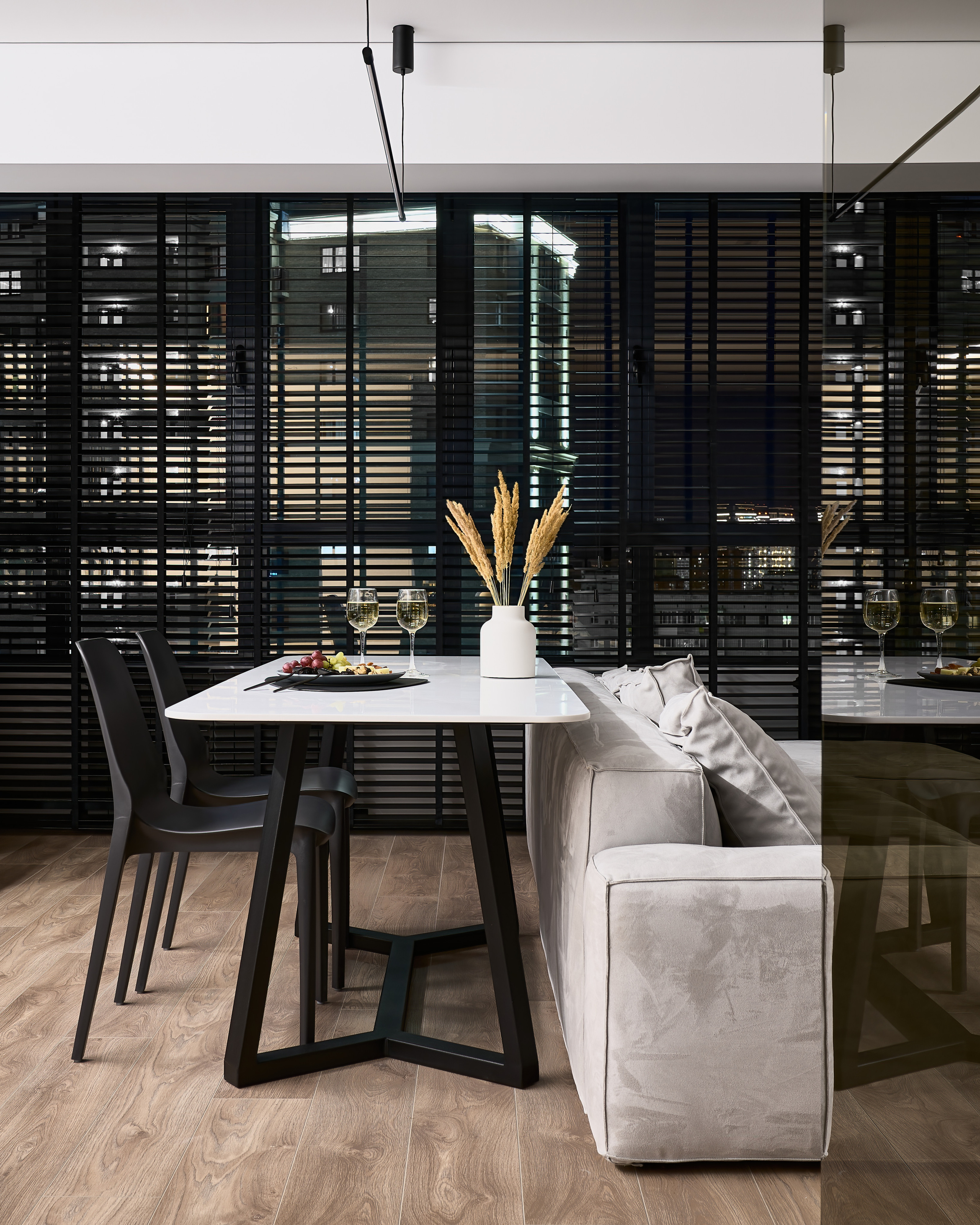 Пентхаус в Краснодаре (дизайнеры Андрей Нелень, Екатерина Проскурякова, стилист Алина Нелень, интерьерный фотограф Сергей Денисенко)