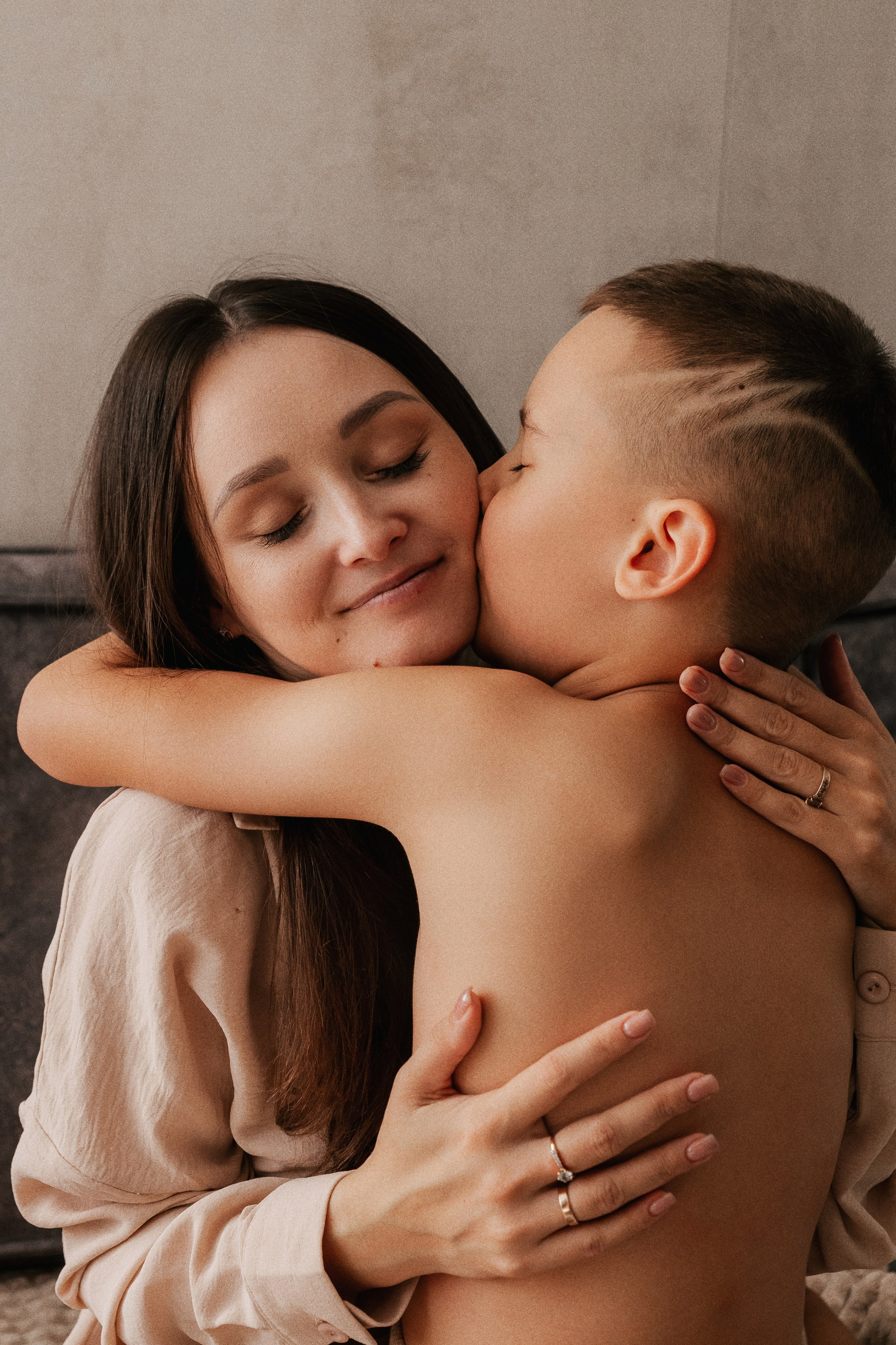 Стас, Юля, Артем и Алина. Семейный фотограф • Домашние съемки в Нижнем Новгороде