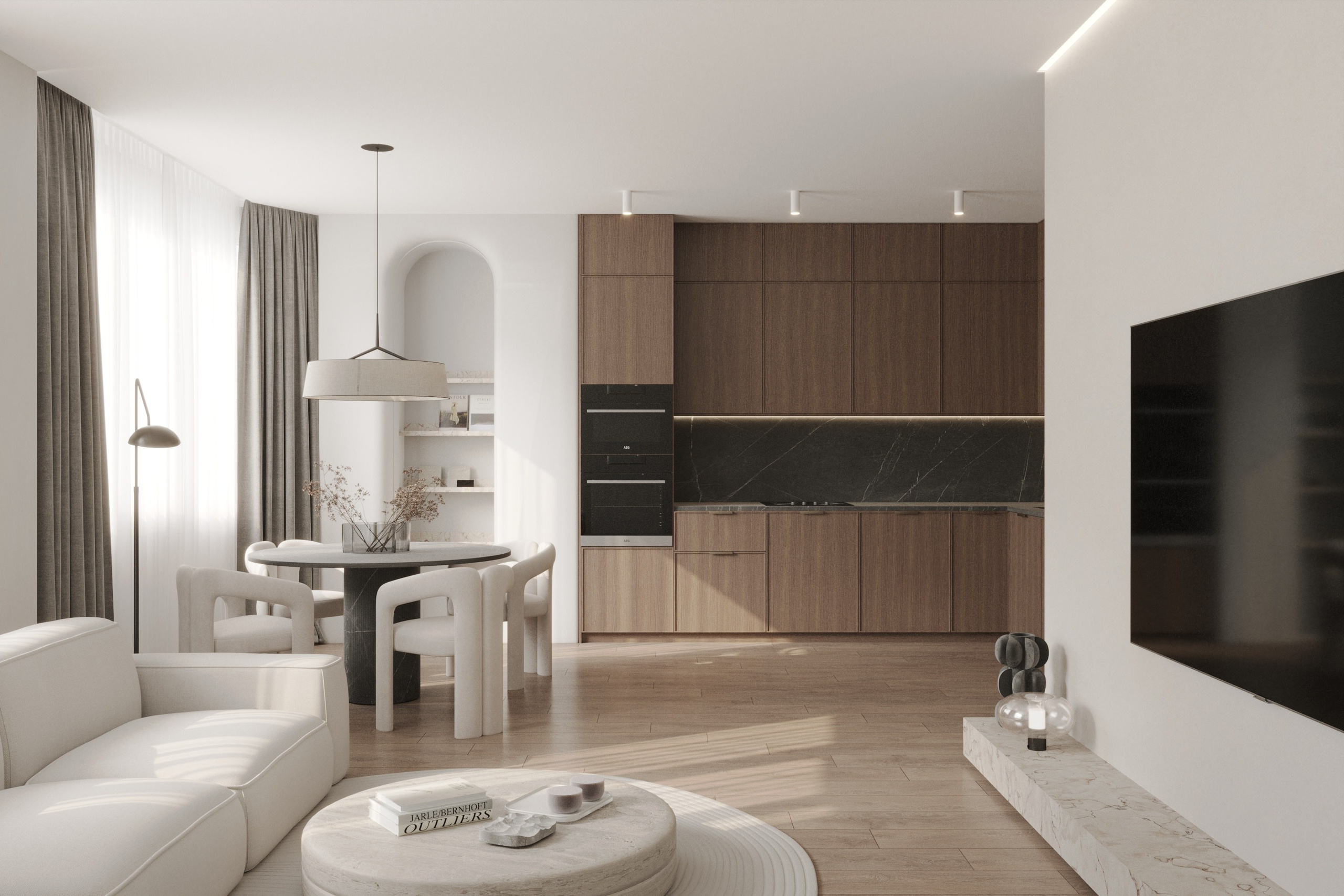 Дизайн-проект ЖК «Екатеринодар». Дизайн интерьеров, 3D визуализации