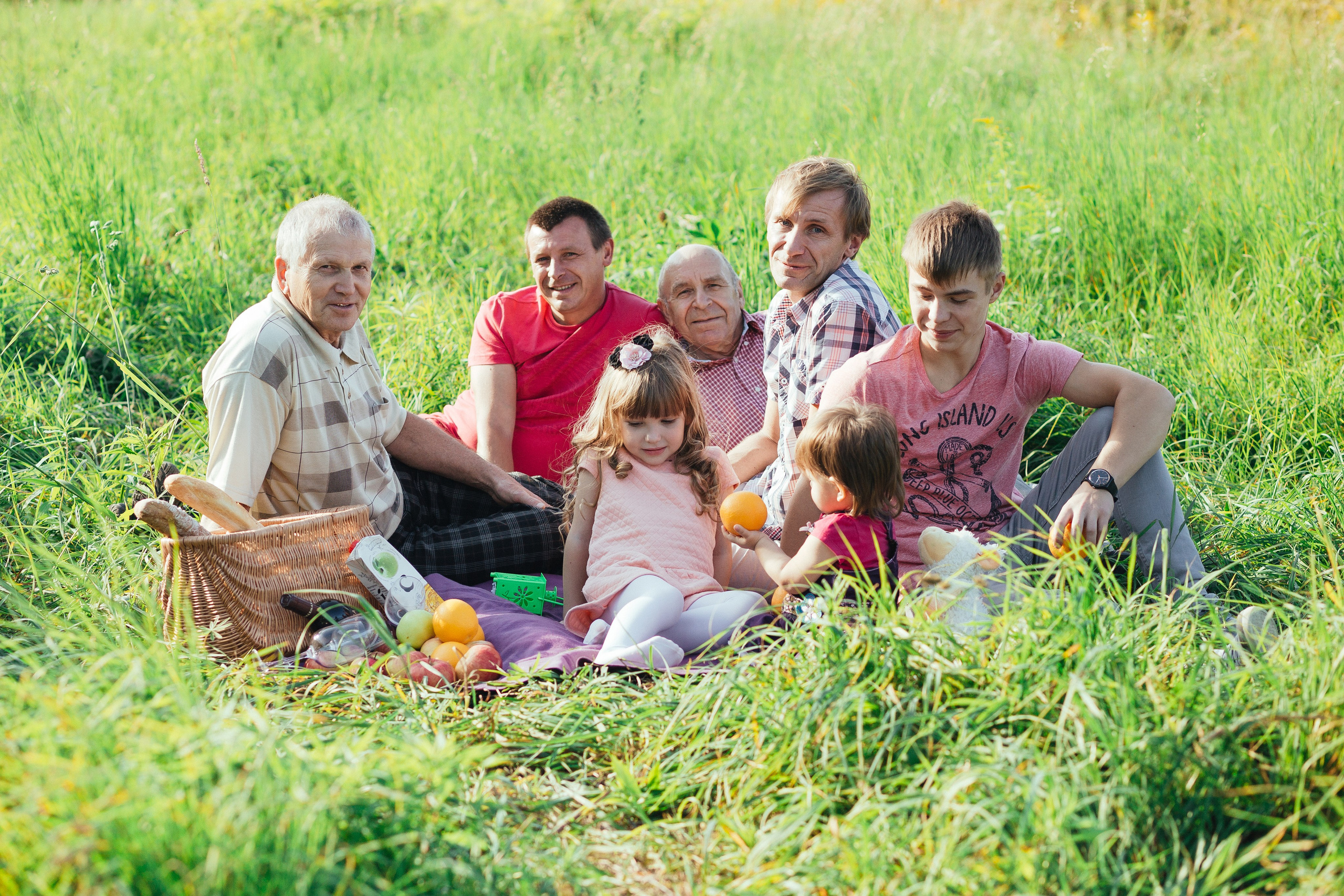 Большая дружная семья. Фотограф Вероника Кольтеева