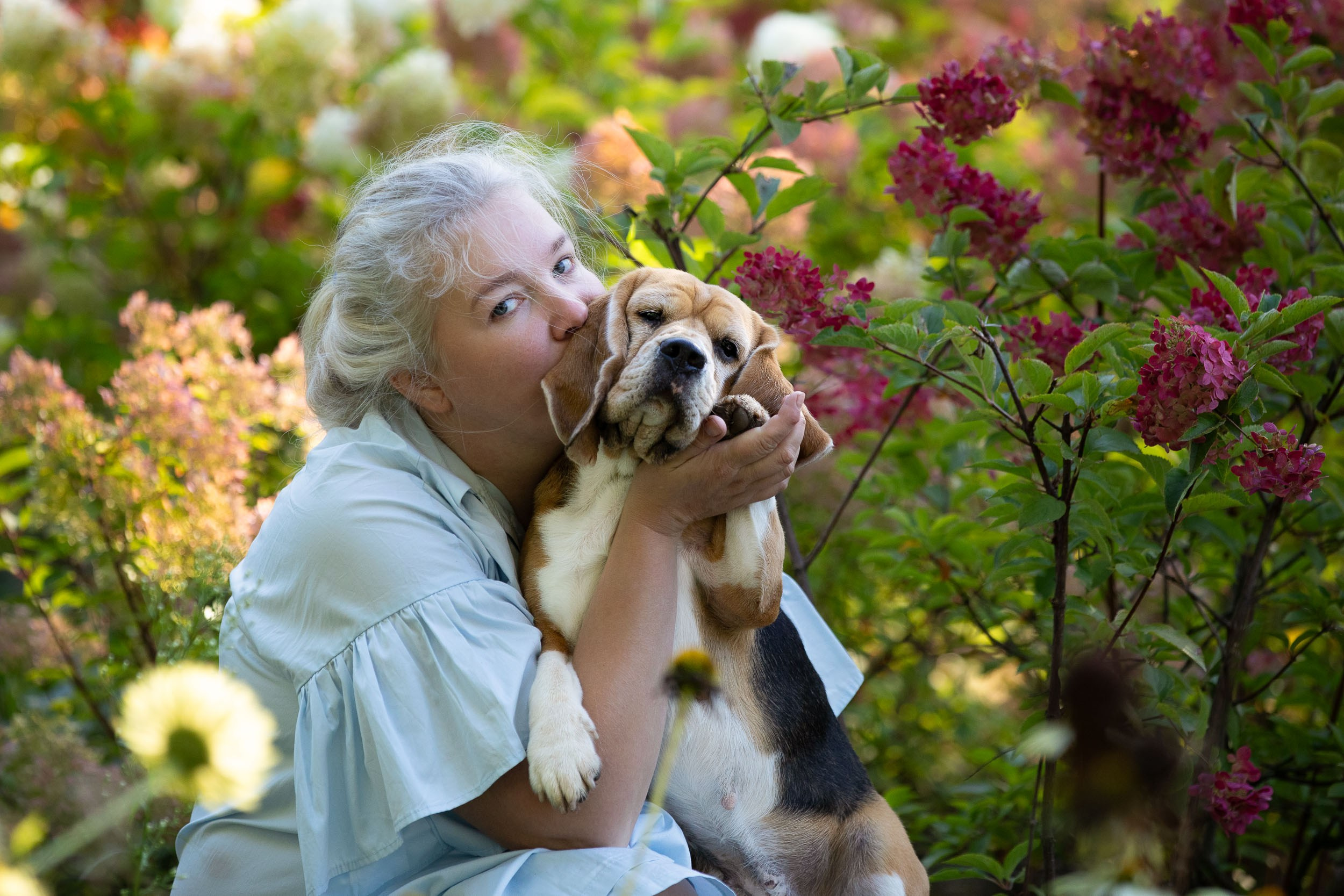 Фотопрогулка с Татьяной и биглем Евой. Фотограф-анималист в Москве и Московской области Татьяна Фролова