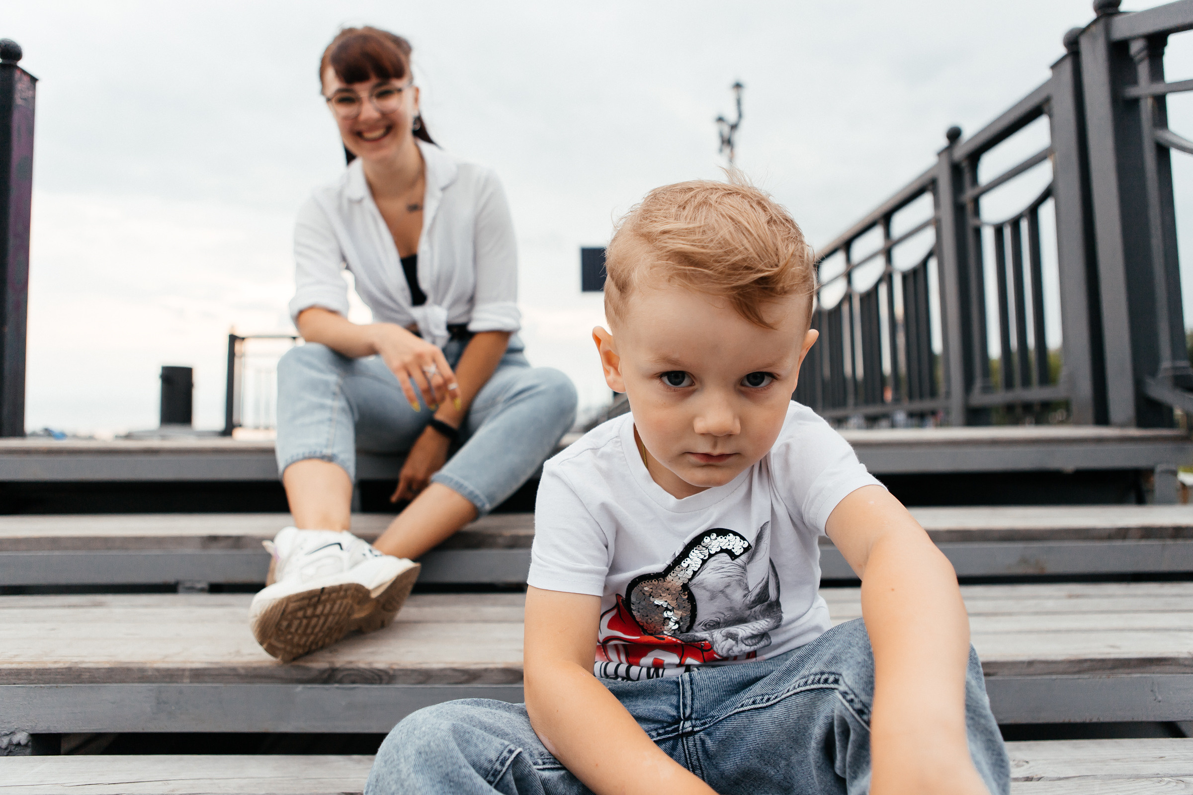 Кристина и сын. Фотограф Артем Утешев