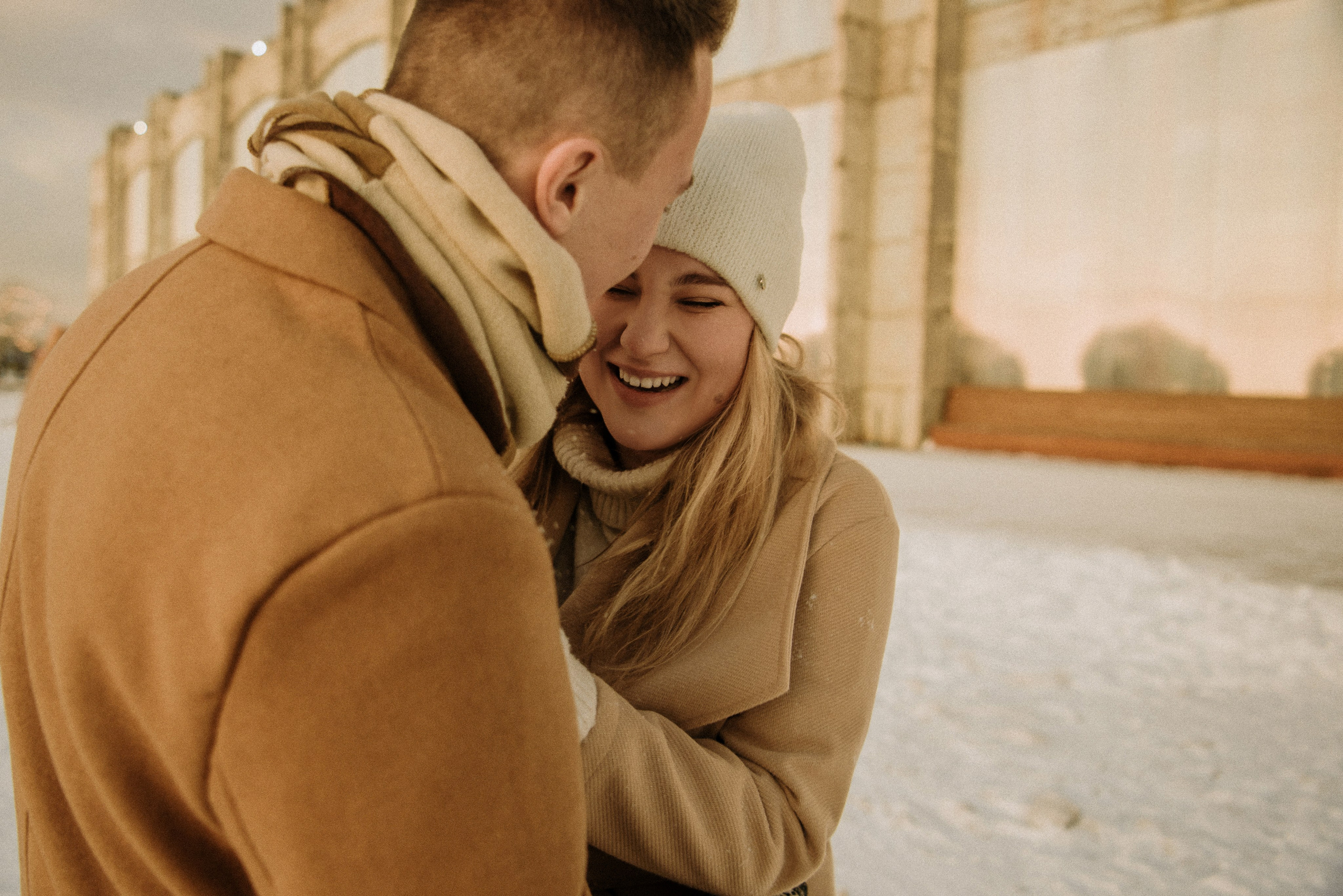 Лиза и Антон. Каток. Свадебный фотограф в Санкт-Петербурге София Шубик