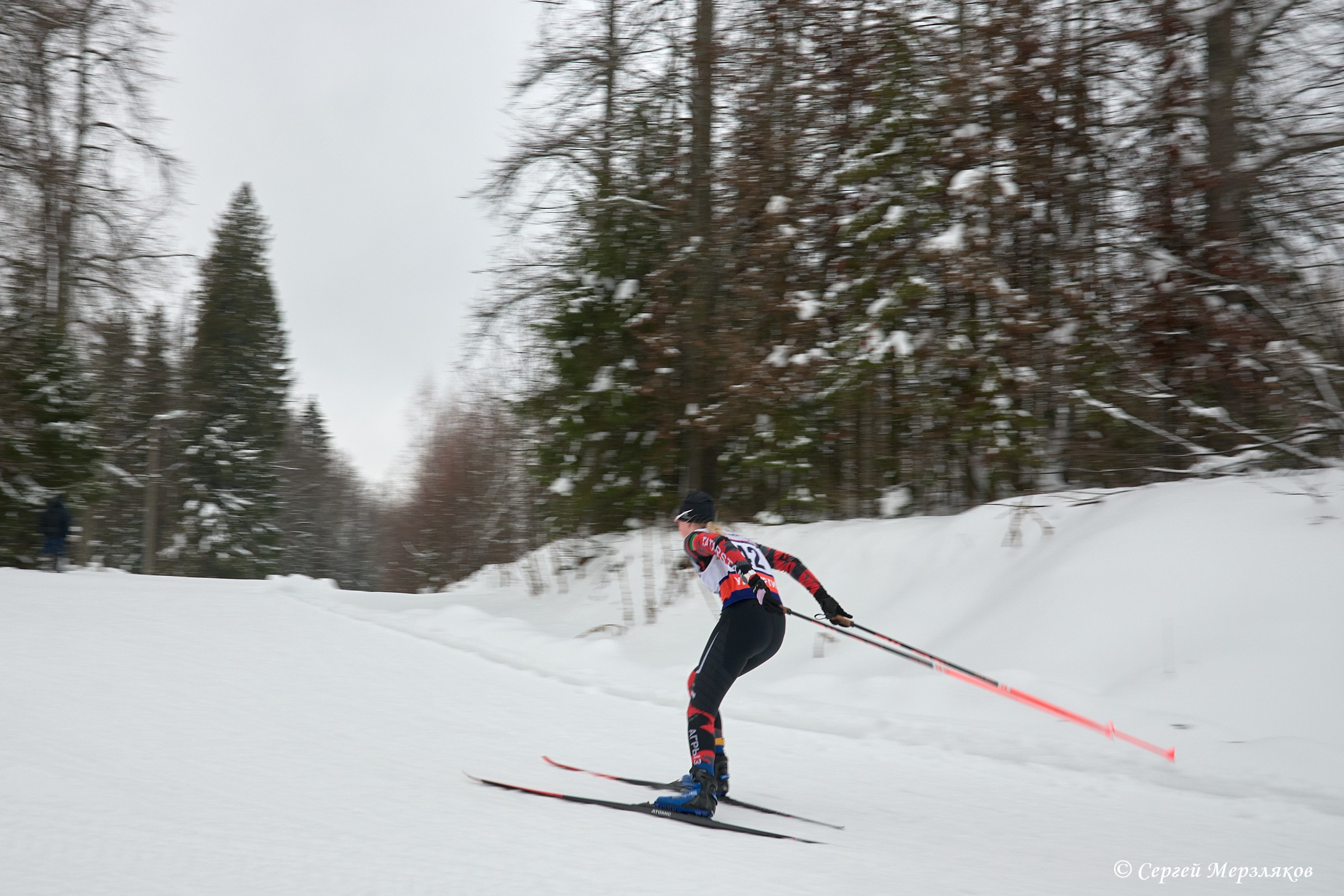 Всероссийские соревнования по лыжным гонкам на призы ЗМС Галины Кулаковой. Спортивный репортажный фотограф в Ижевске Сергей Мерзляков