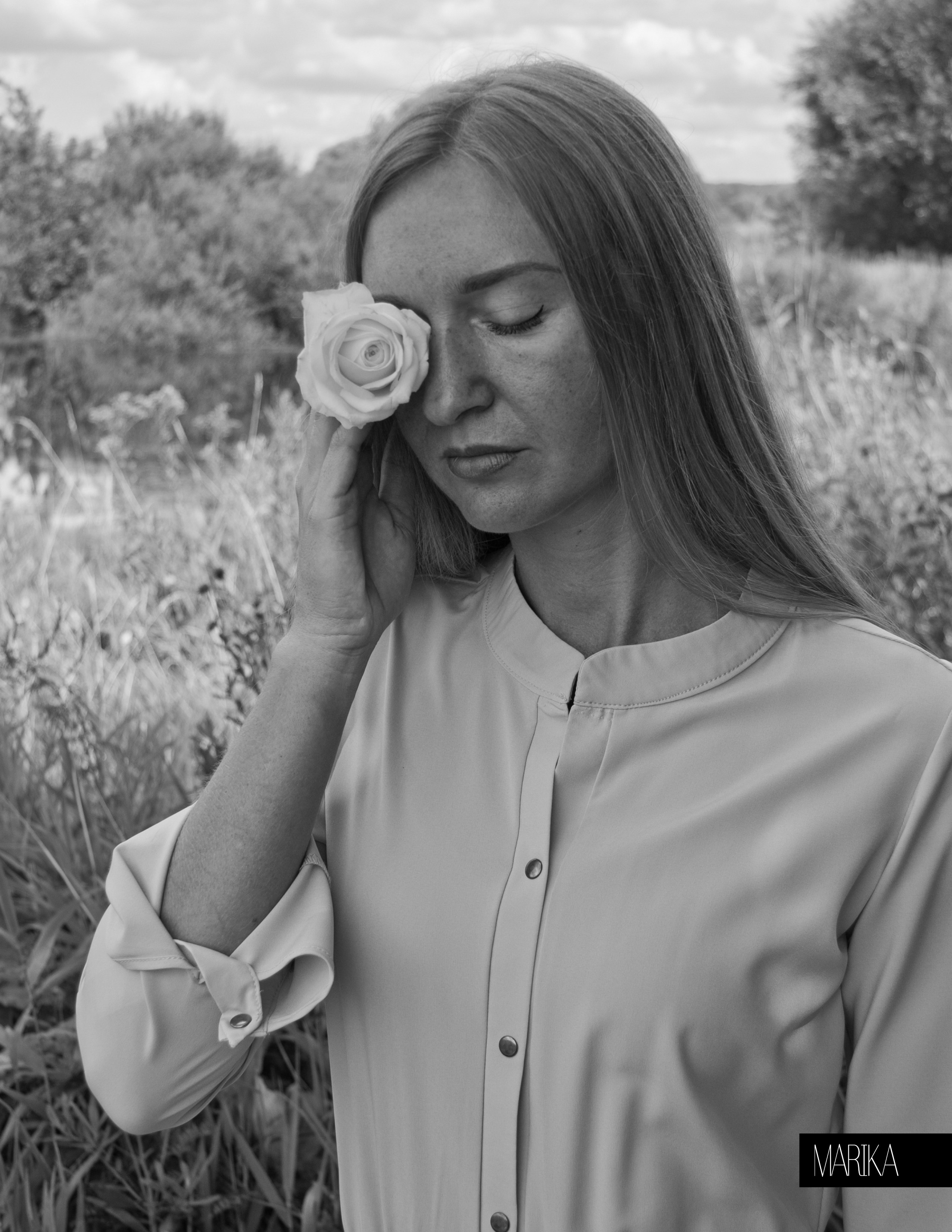 Публикация в журнале Makira, творческая съемка, портрет с розой