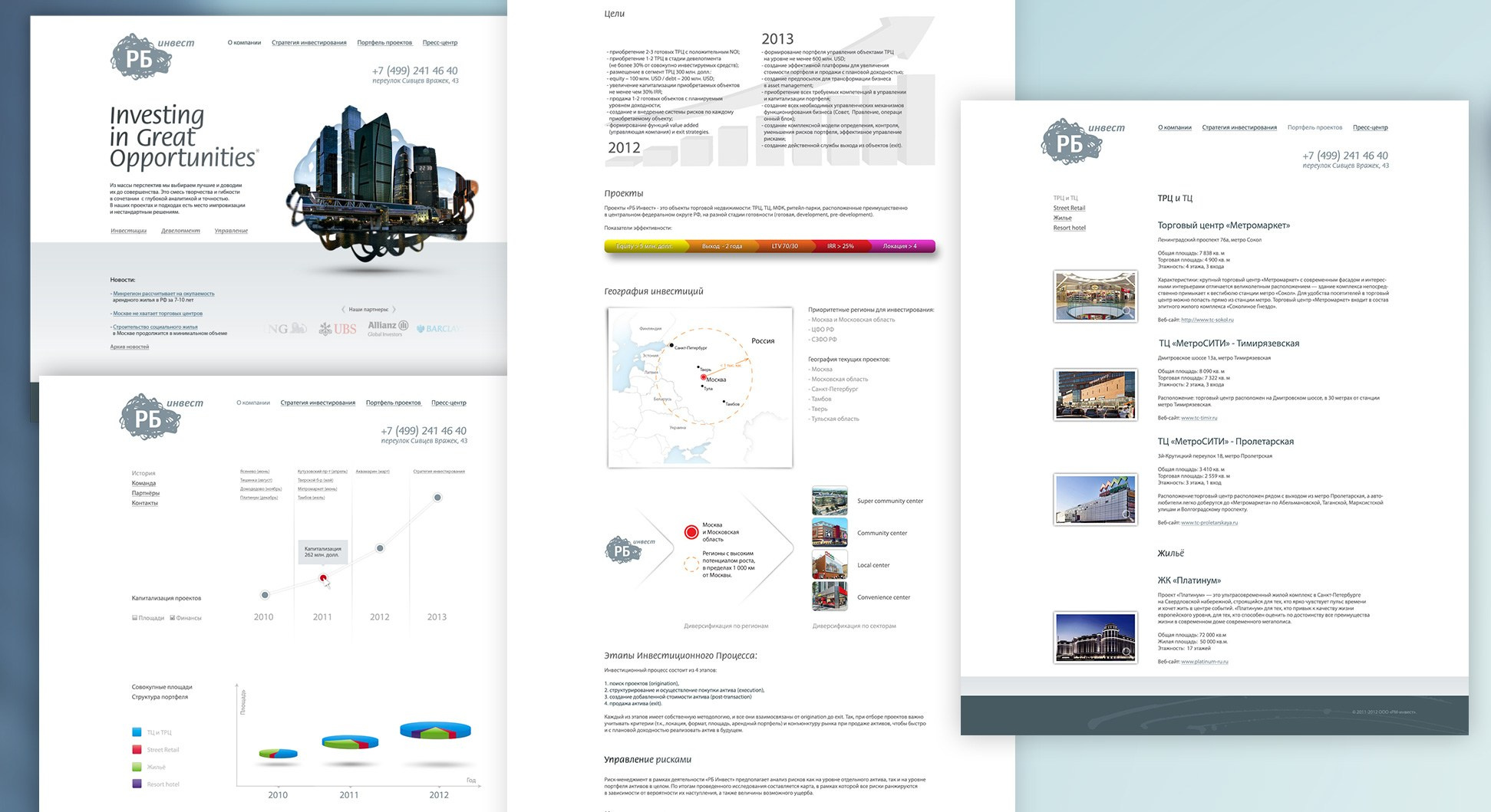 Сайт для «RB-invest». Kirsanov Sergey