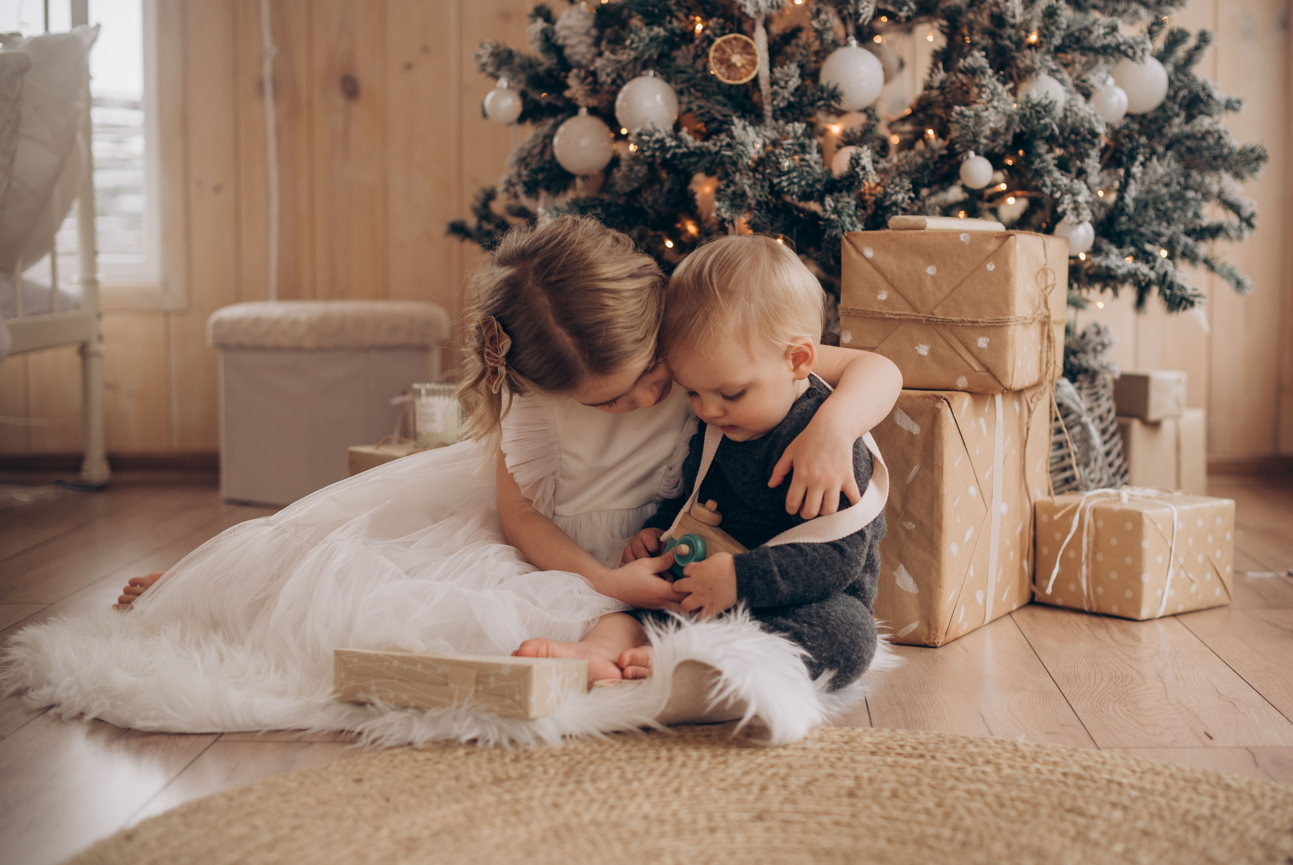 Семейная новогодняя фотосессия в студии. Семейный фотограф в Домодедово и Москве Елена Пичугина