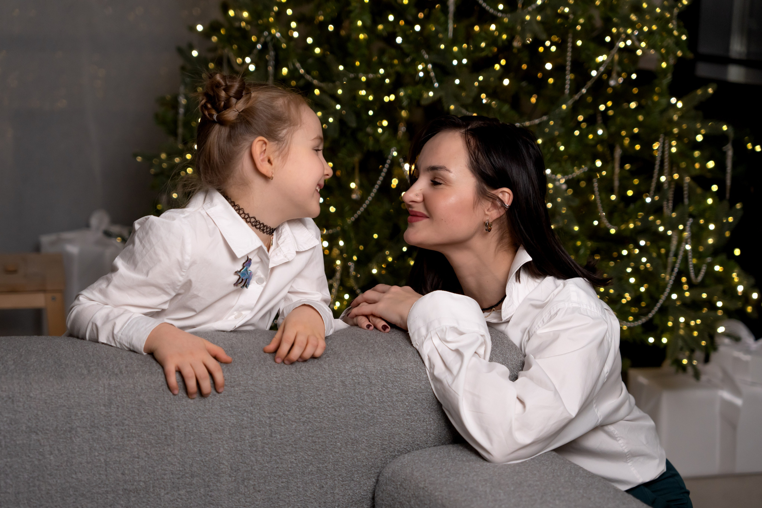 Новогодняя фотосессия для дружной семьи. Фотограф в Красноярске. Юлия Чаушанская