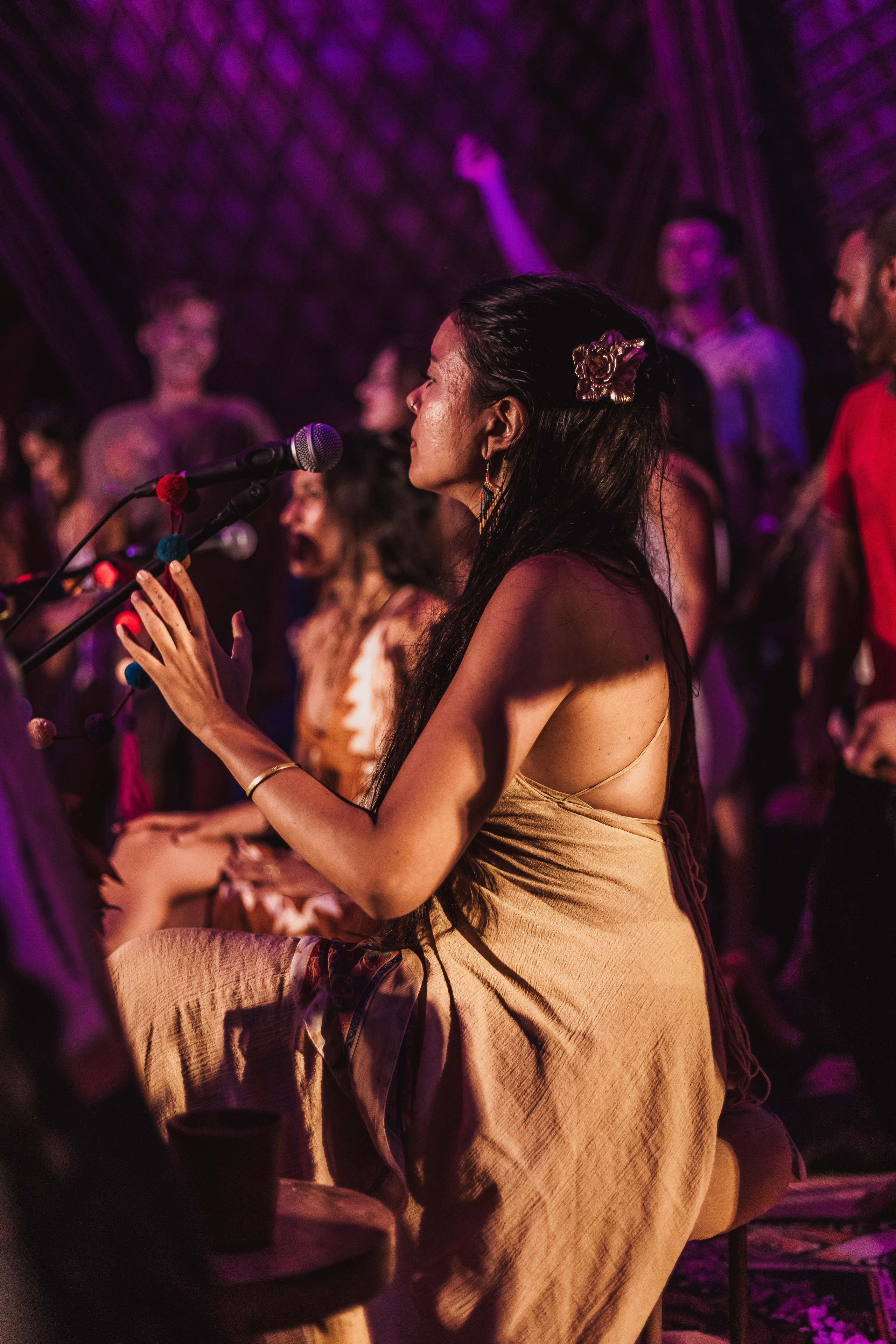 Hanuman Project kirtan at Alchemy april. Mariam Bagdasaryan