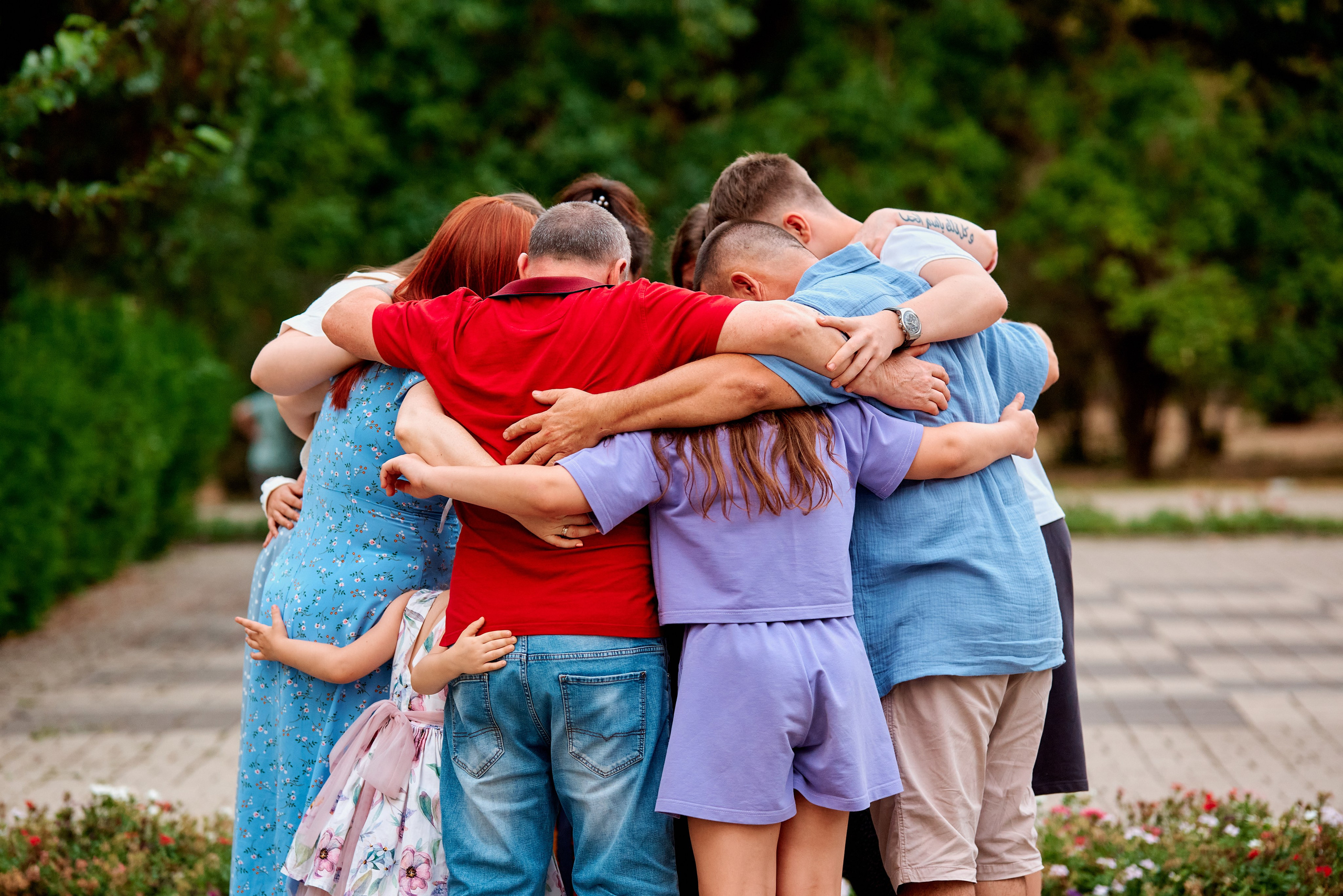 Семейная фотосессия с внуками в парке. Фотограф Таганрог Анна Трайжон