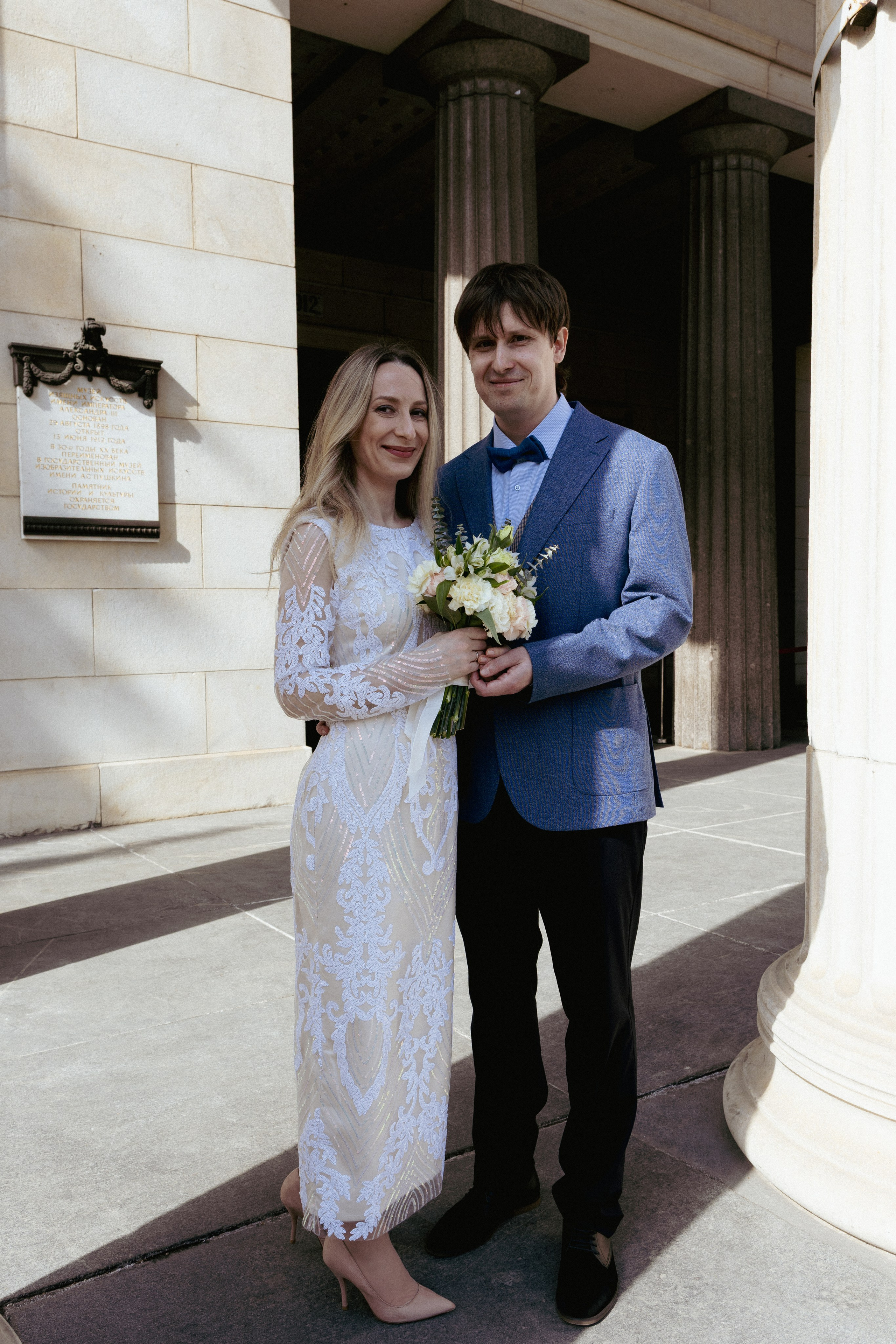 Свадьба — Пушкинский музей. Фотограф в Москве Зябченко Екатерина. Съемки беременности, love story, семейный, портреты в студии и на улице